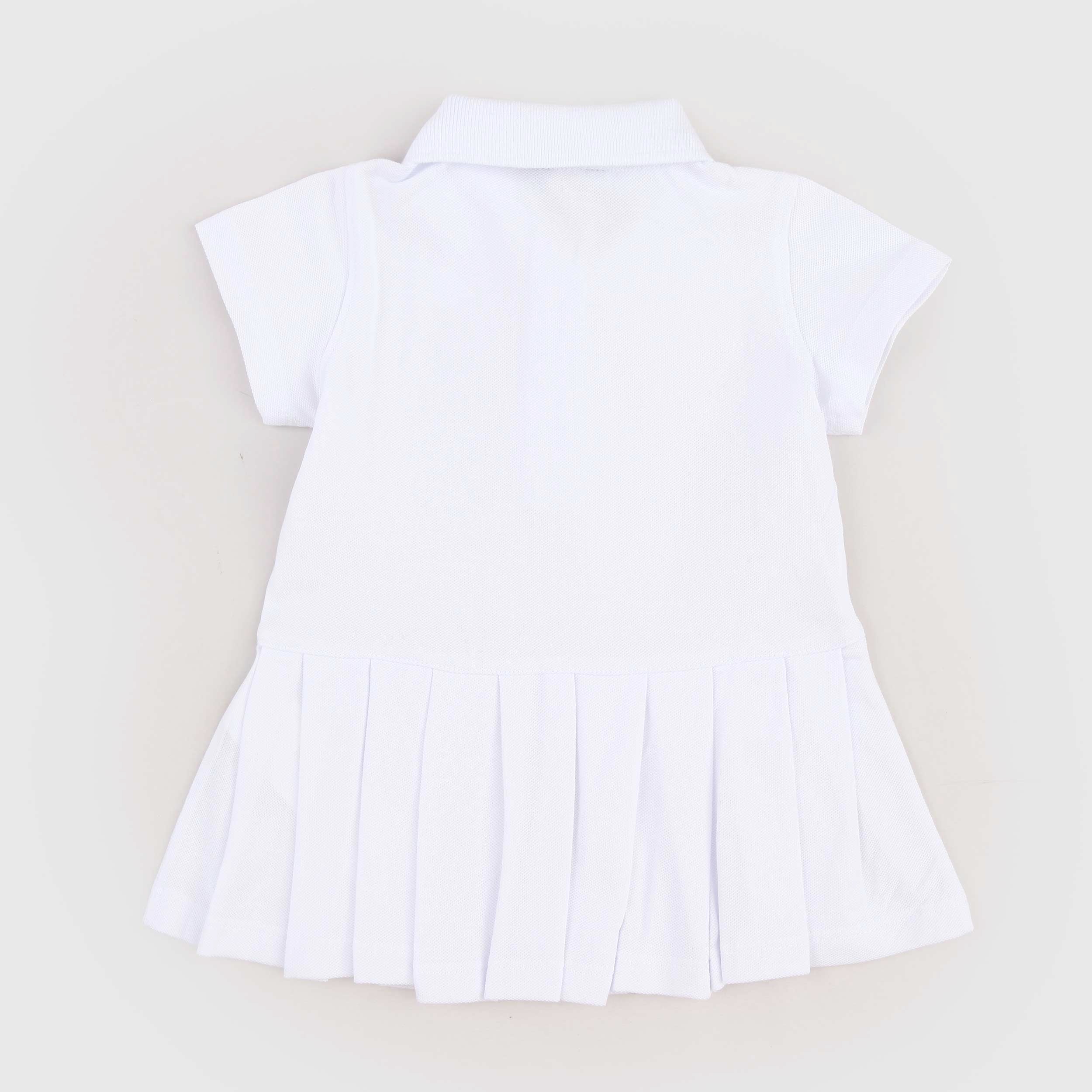 Abito Bianco E Dollie Modello a Polo Firmato K-WAY