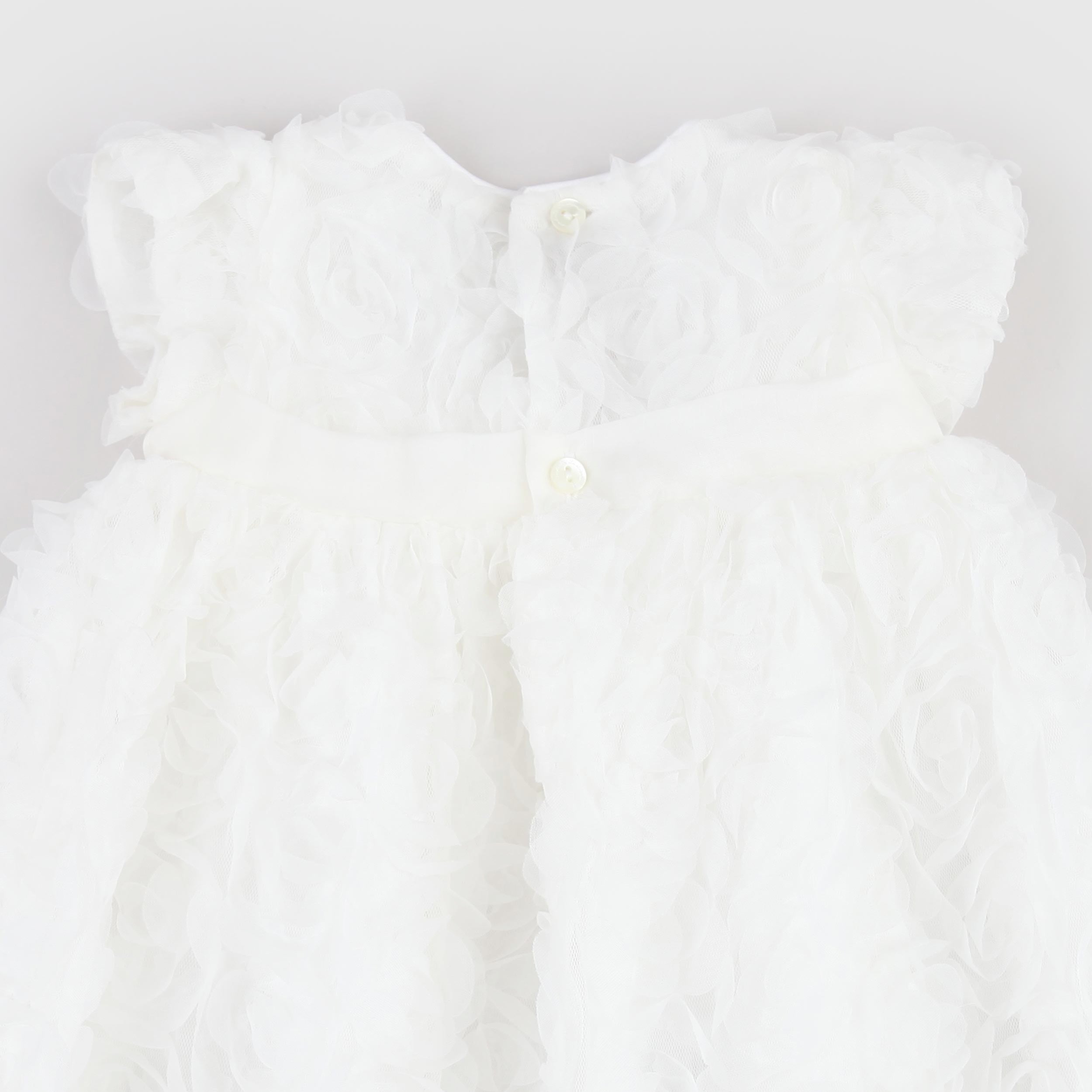 White Dress with Roses by LA STUPENDERIA