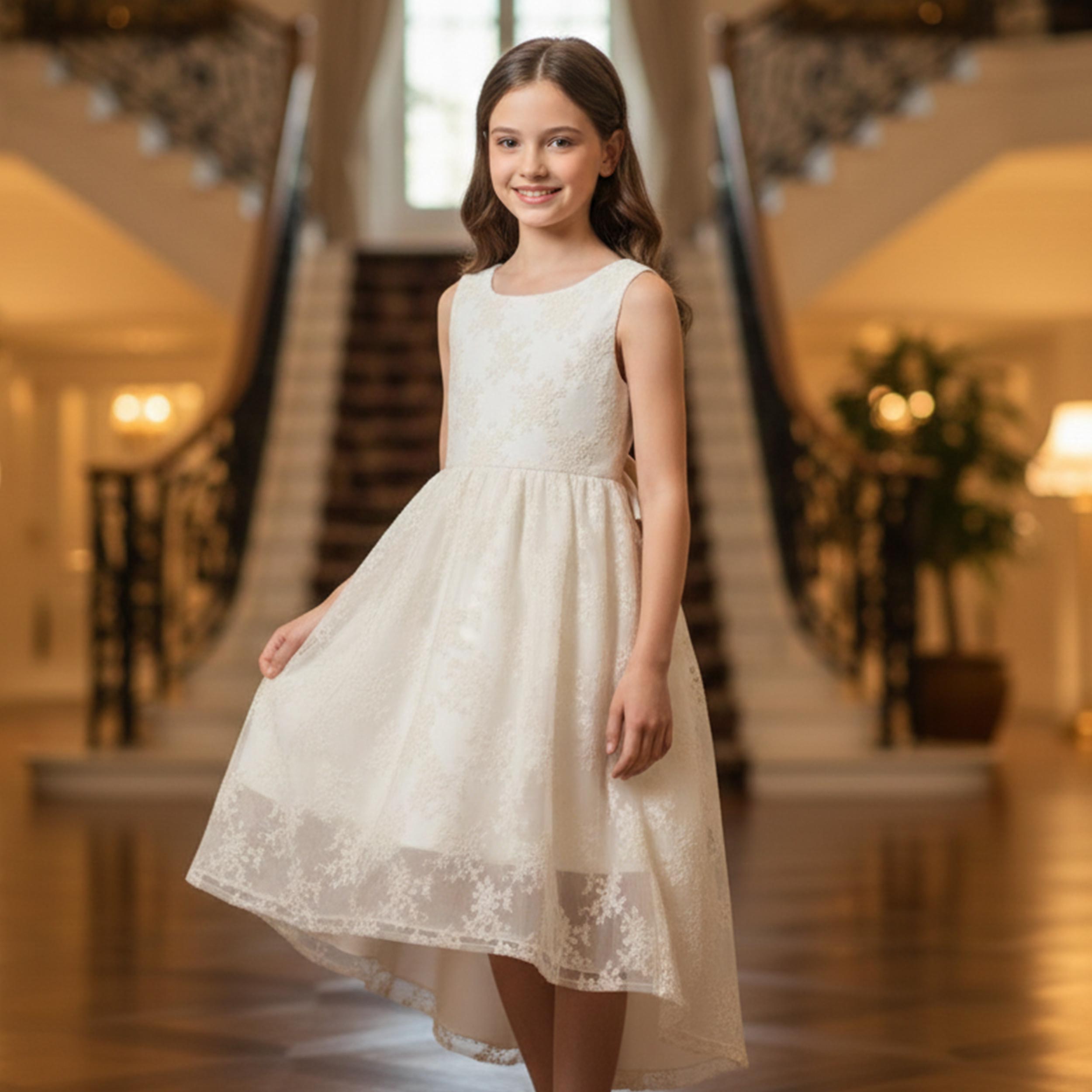 Abito Beige Smanicato con Fiocco Firmato LA STUPENDERIA