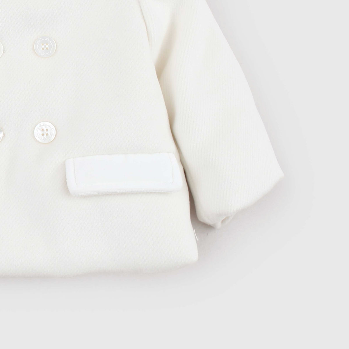 Revers Collar Cream Coat for Newborn LA STUPENDERIA