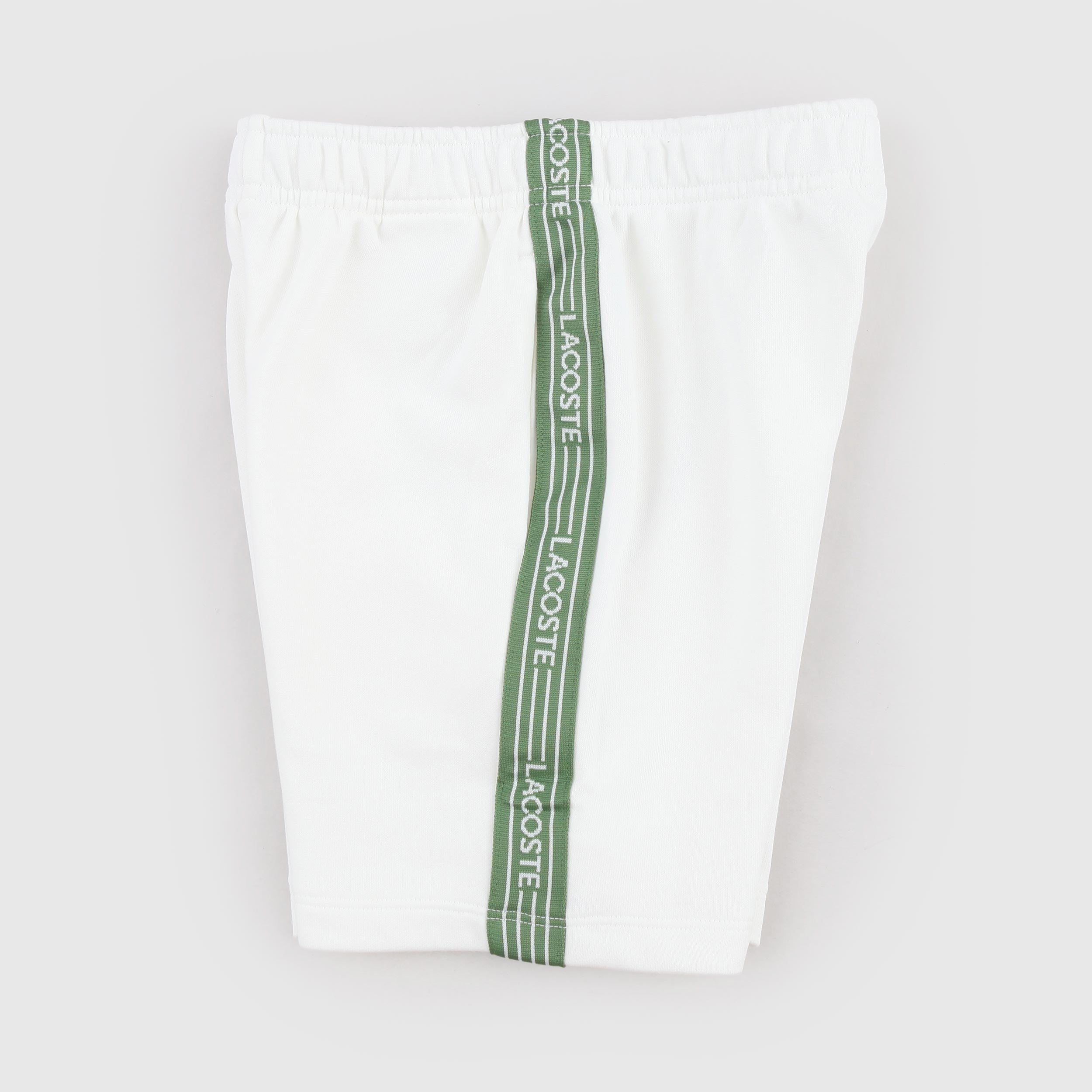 Bermuda Bianco con Logo Bilaterale Firmato LACOSTE