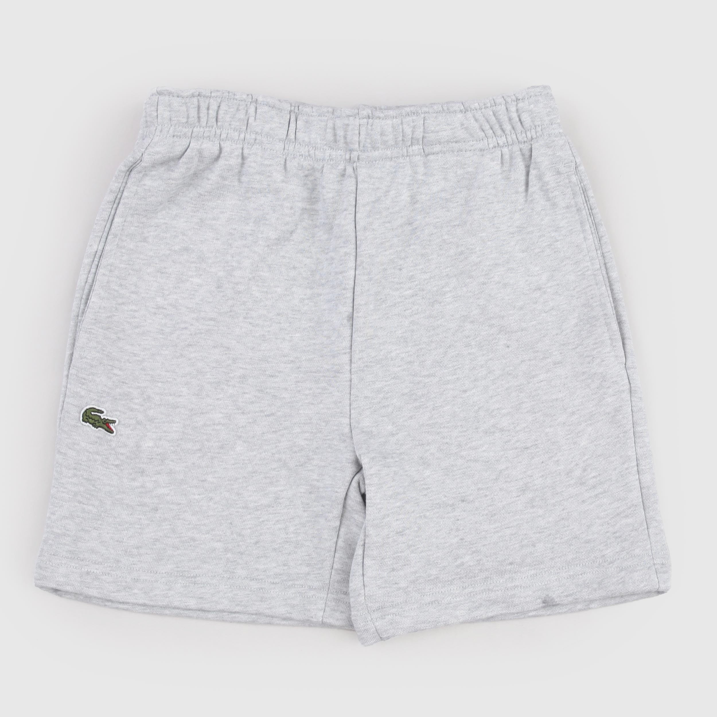 Bermuda Grigio con Tasche a Filo Firmato LACOSTE