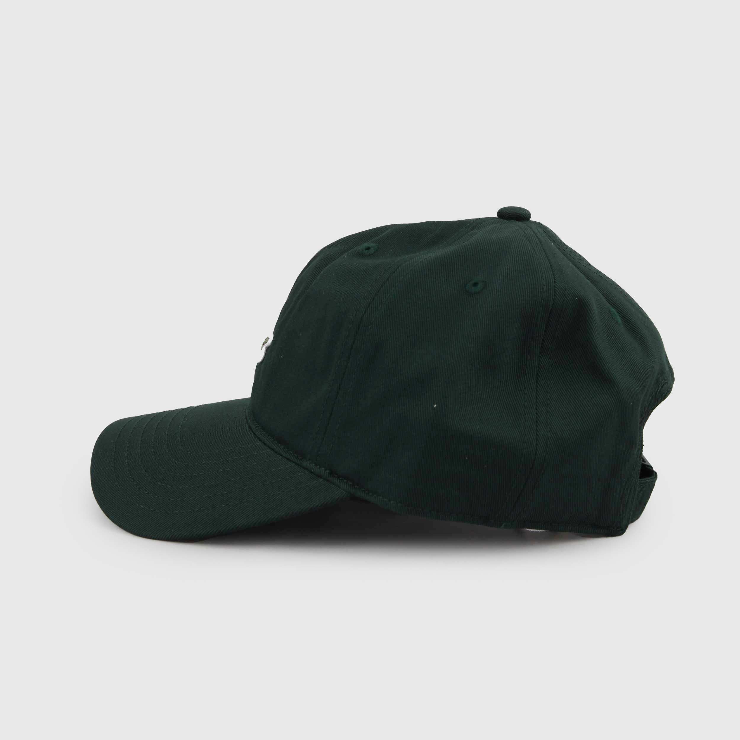 Cappellino Verde con Inserti e Logo Firmato LACOSTE