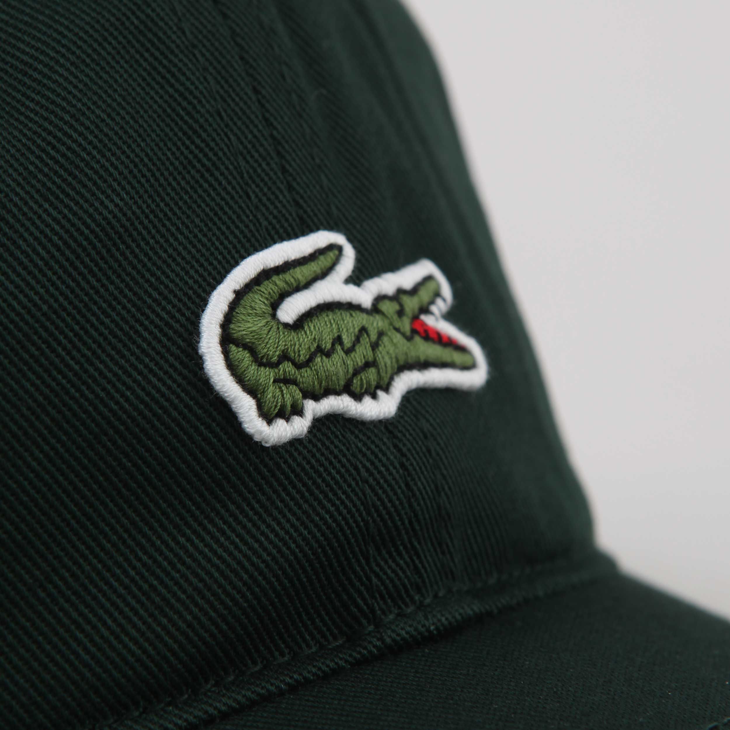 Cappellino Verde con Inserti e Logo Firmato LACOSTE
