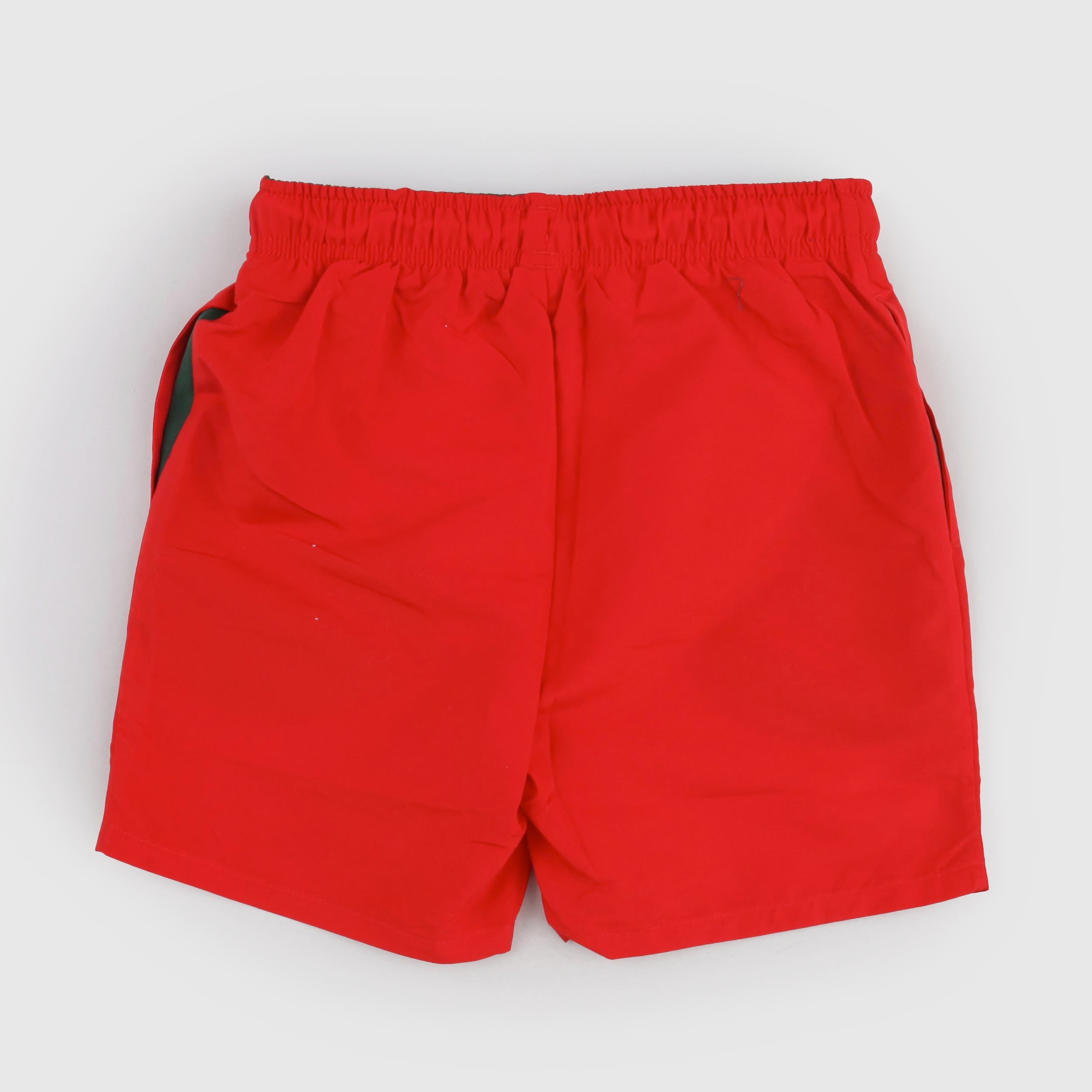 Costume Rosso con Targhetta Iconica Verde Firmato LACOSTE