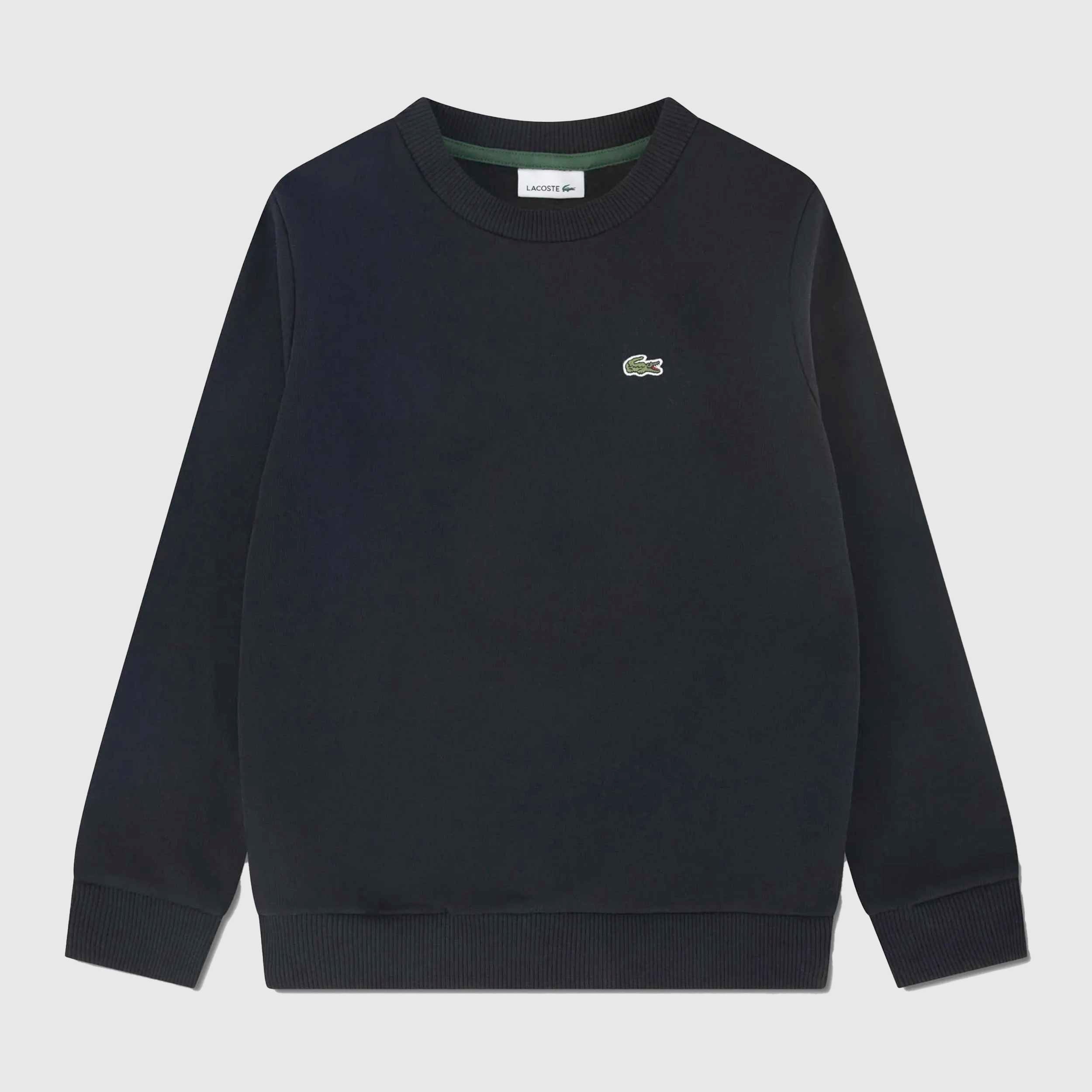 Felpa Blu Manica Lunga per Ragazzi Firmata LACOSTE