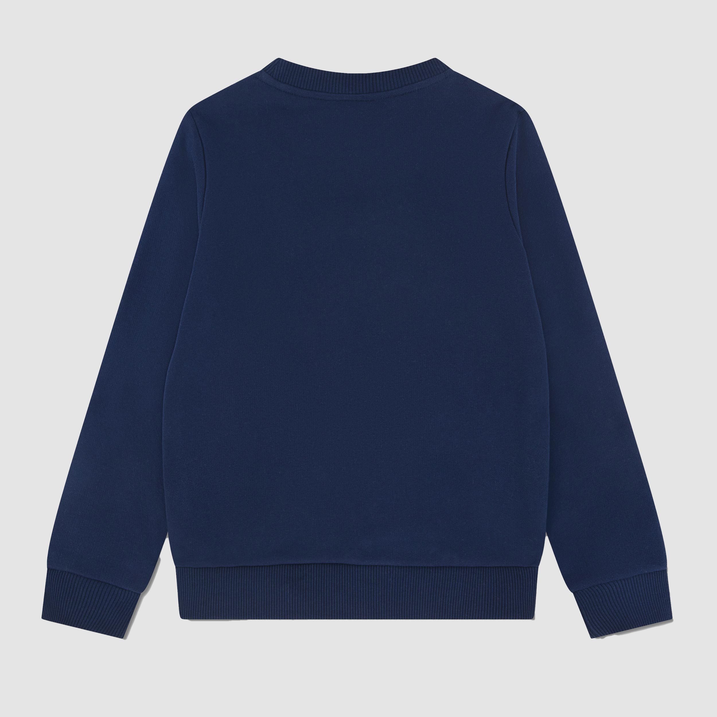 Blue Sweatshirt with Small Iconic Logo for Baby by LACOSTE