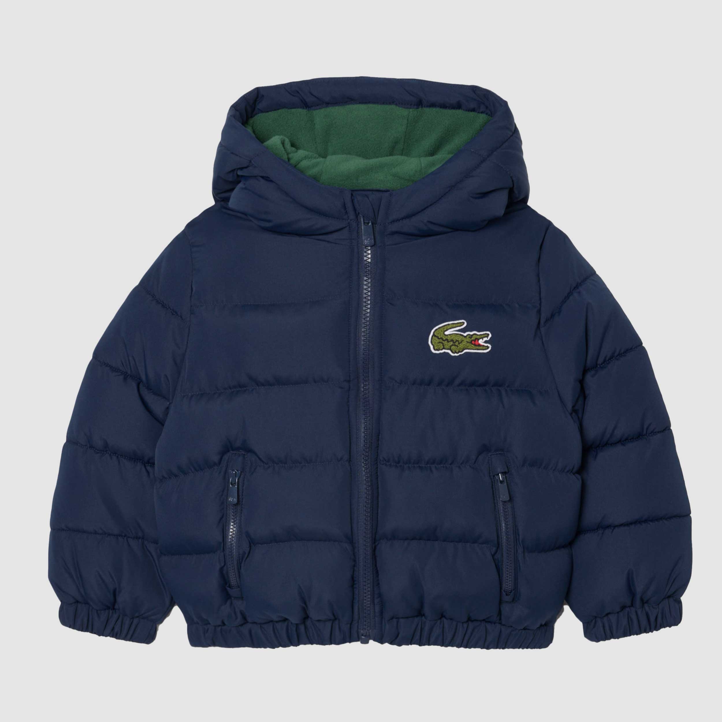 Giubbino Blu con Cappuccio per Bambino Firmato LACOSTE