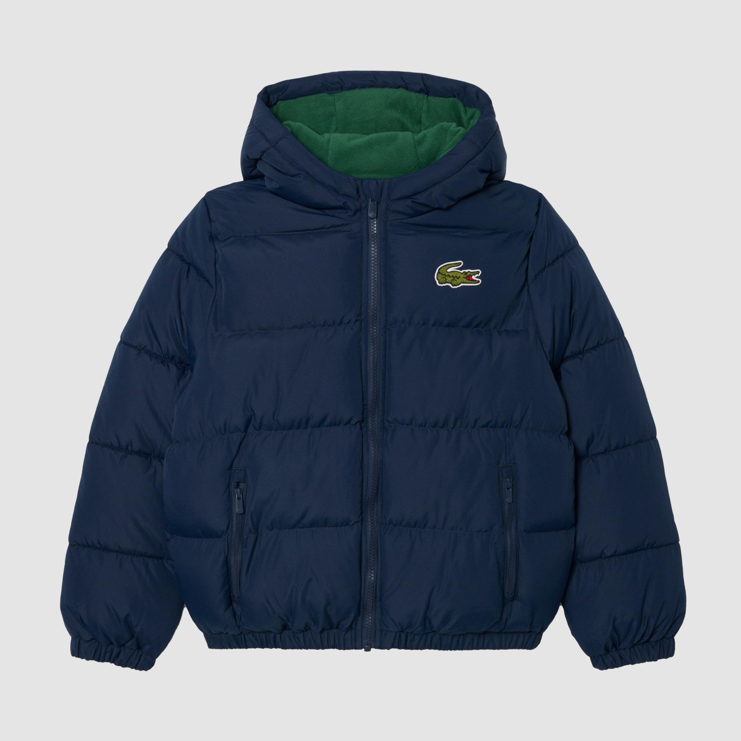 Giubbino Blu con Cappuccio per Ragazzi by LACOSTE