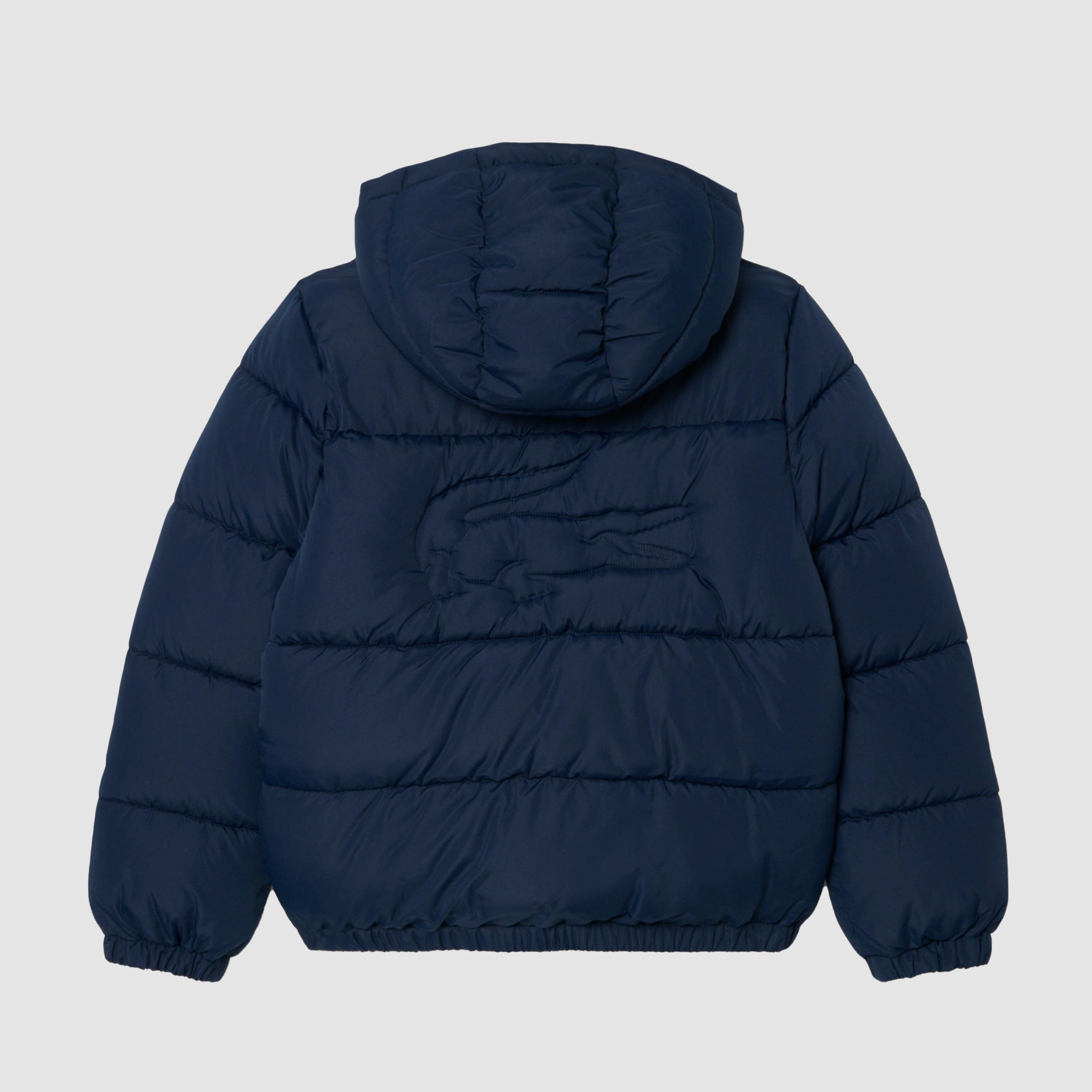 Giubbino Blu con Cappuccio per Ragazzi by LACOSTE
