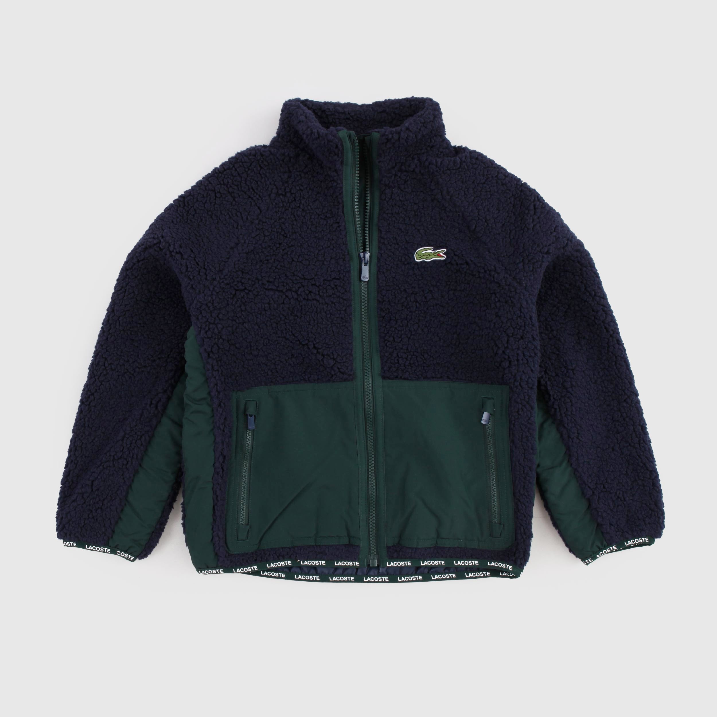 Giacca in Pile Colorblock Per Ragazzi Firmata LACOSTE