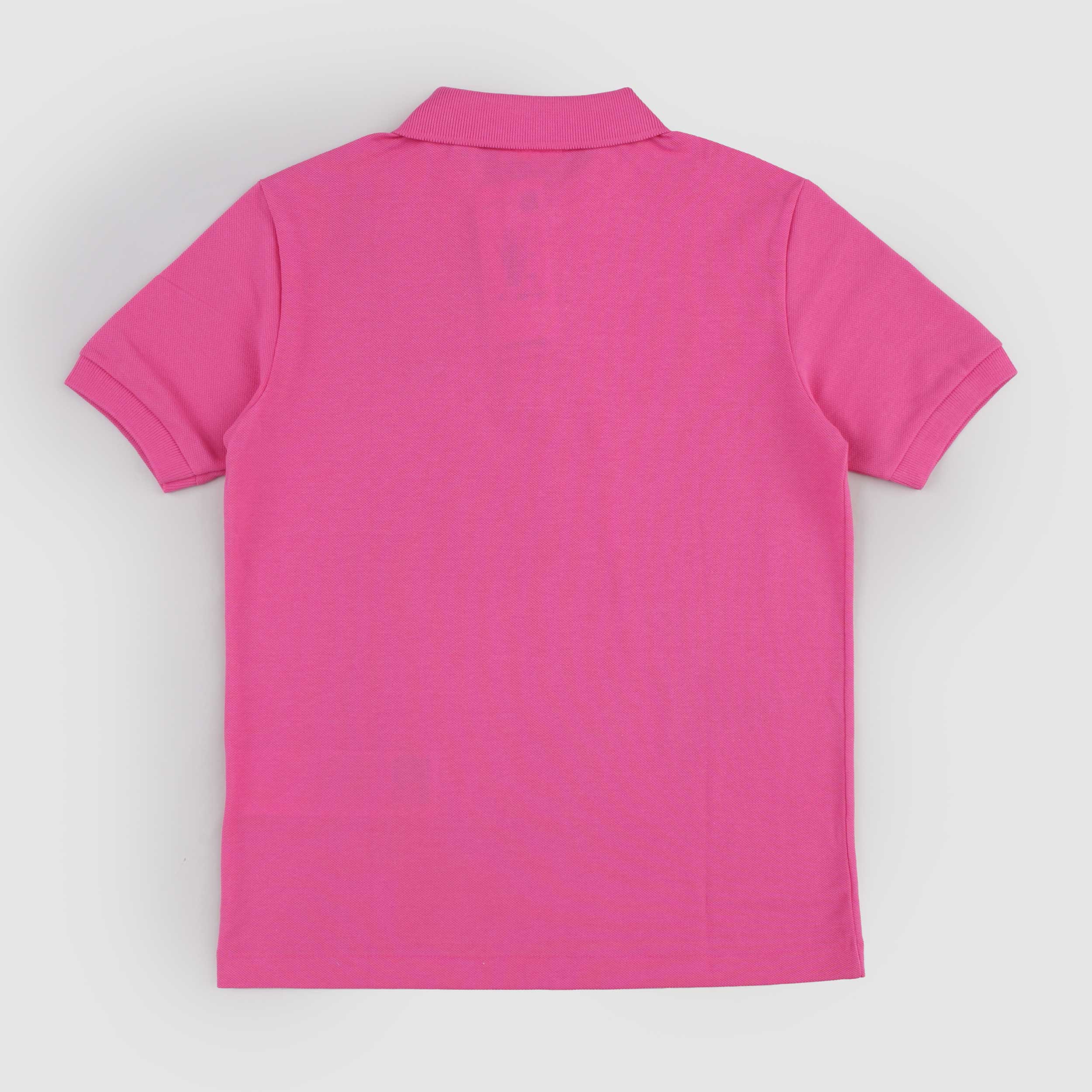 Polo Fucsia in Tessuto Oxford Firmata LACOSTE