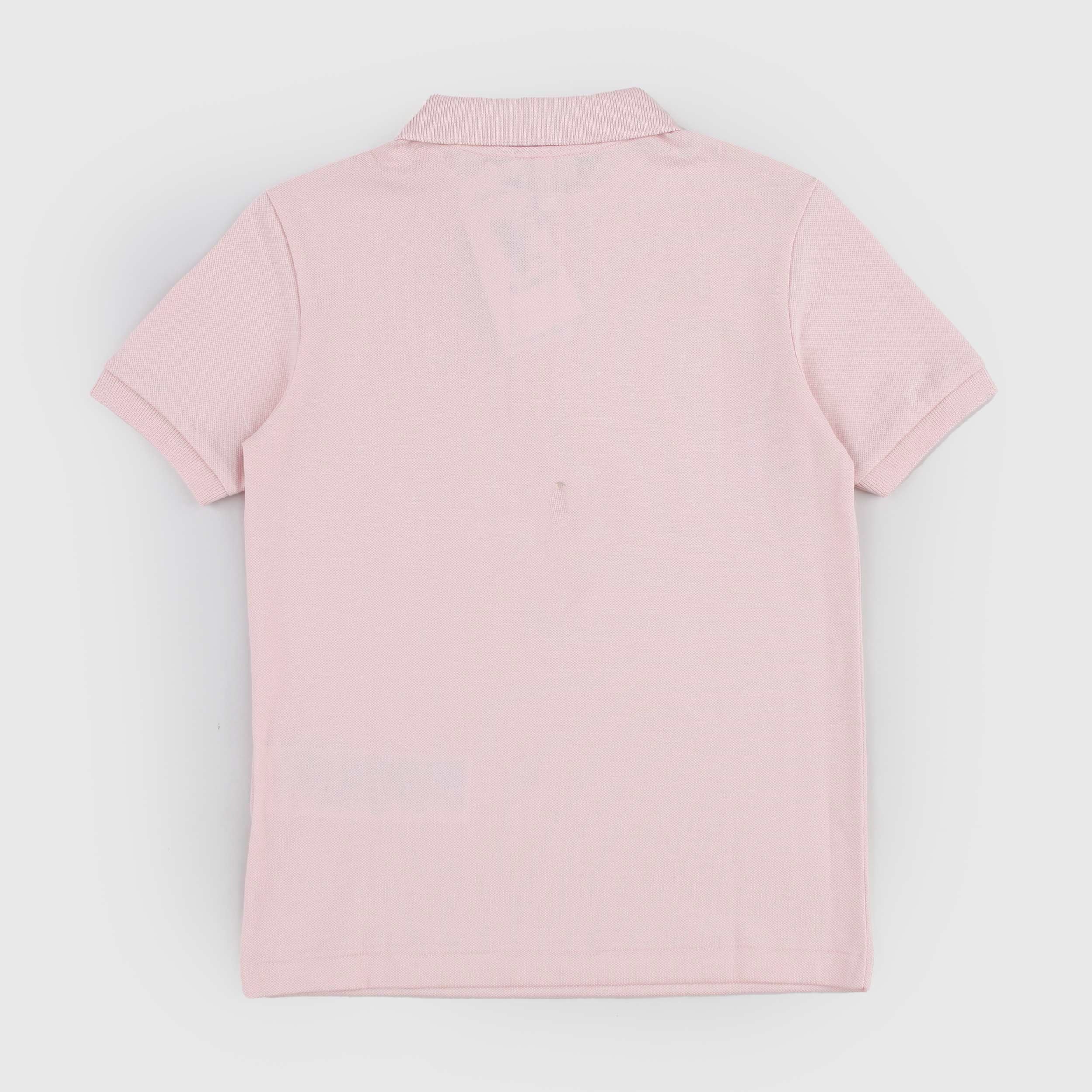 Polo Rosa con Apertura a Due Bottoni Firmata LACOSTE