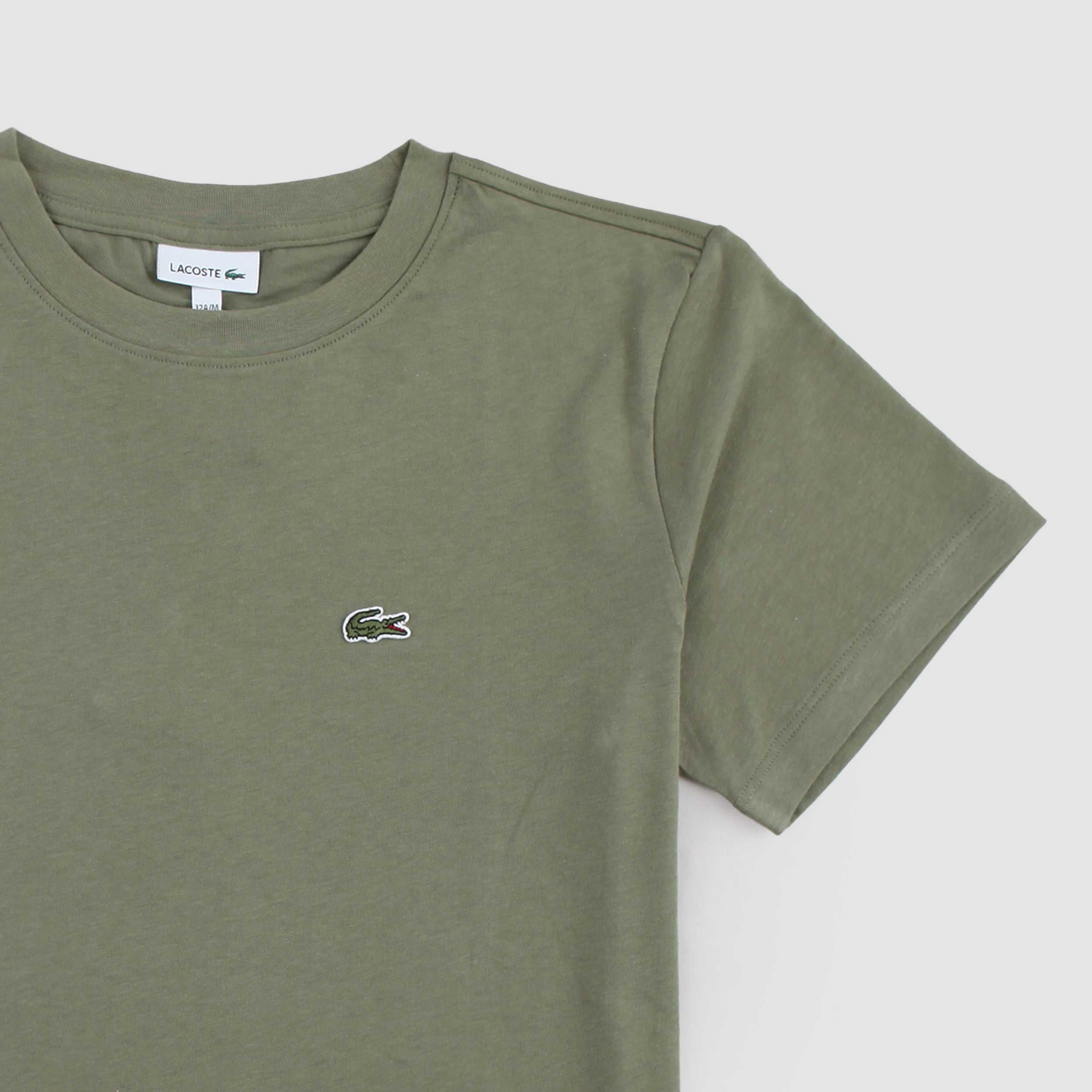 LACOSTE Signed Green Half Sleeve T-shirt for Boys