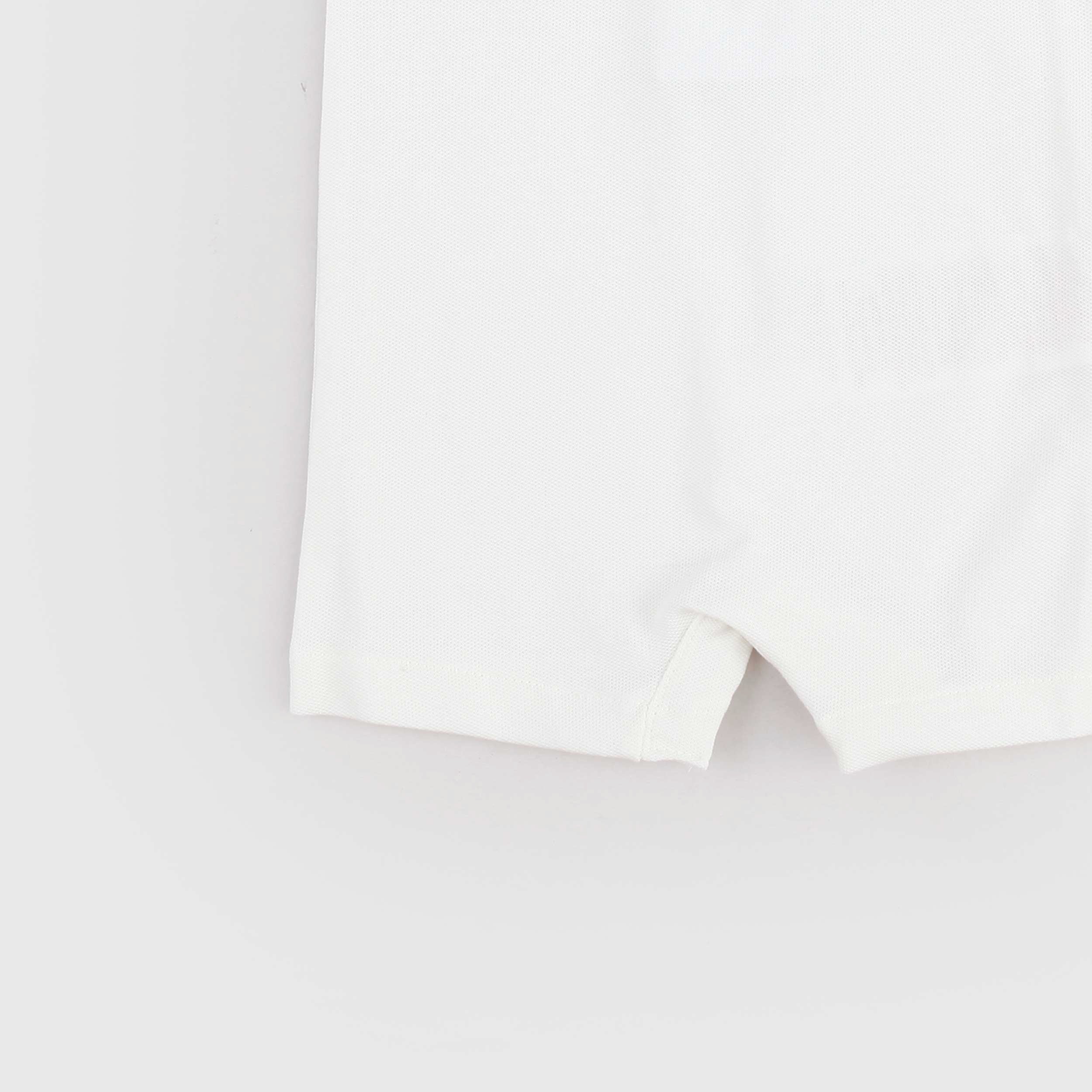LACOSTE Branded White Polo Romper