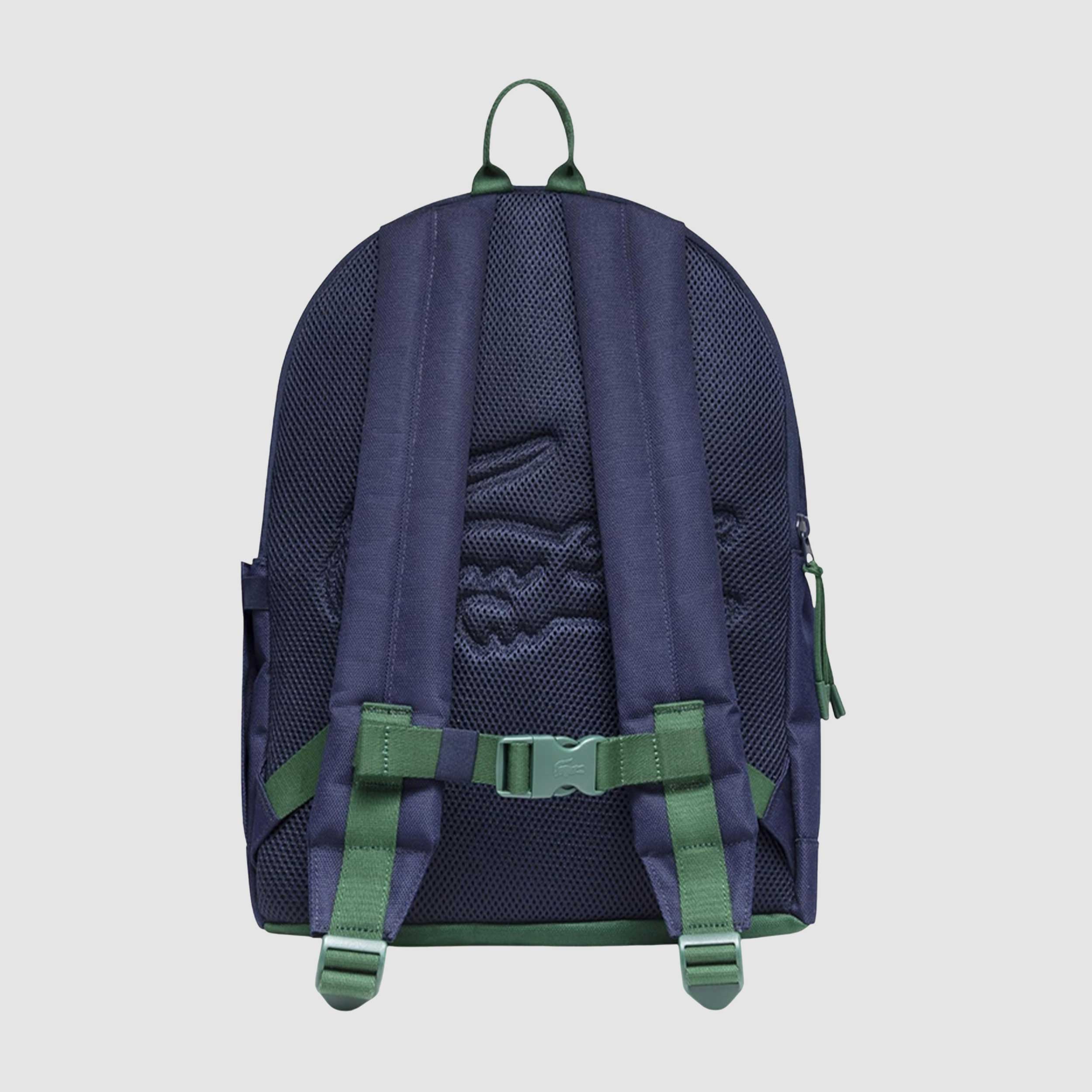 Zaino Blu e Verde Core Solid Firmato LACOSTE