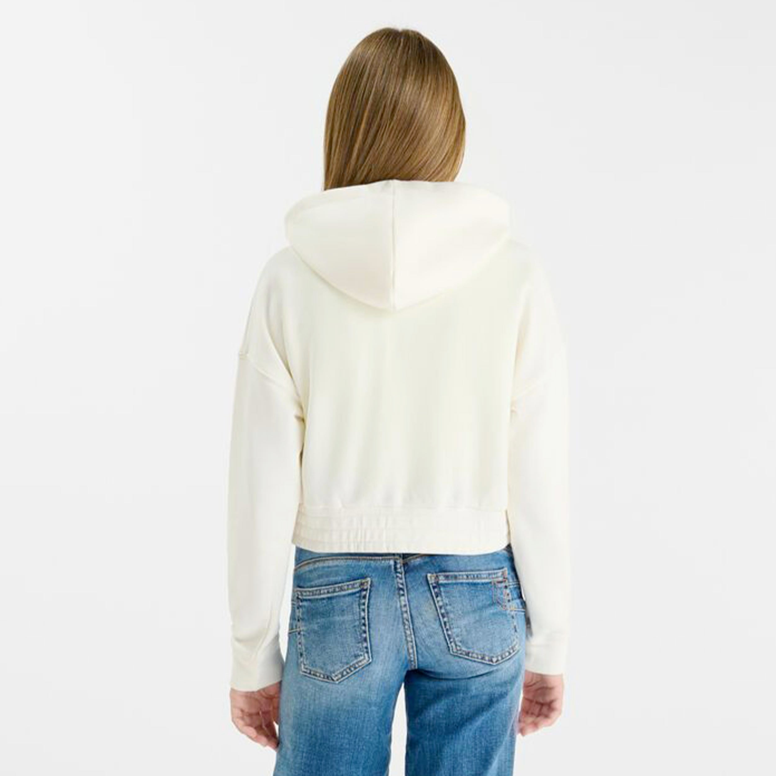 Felpa Bianca Taglio Dritto Firmata LE TEMPS DE CERISES