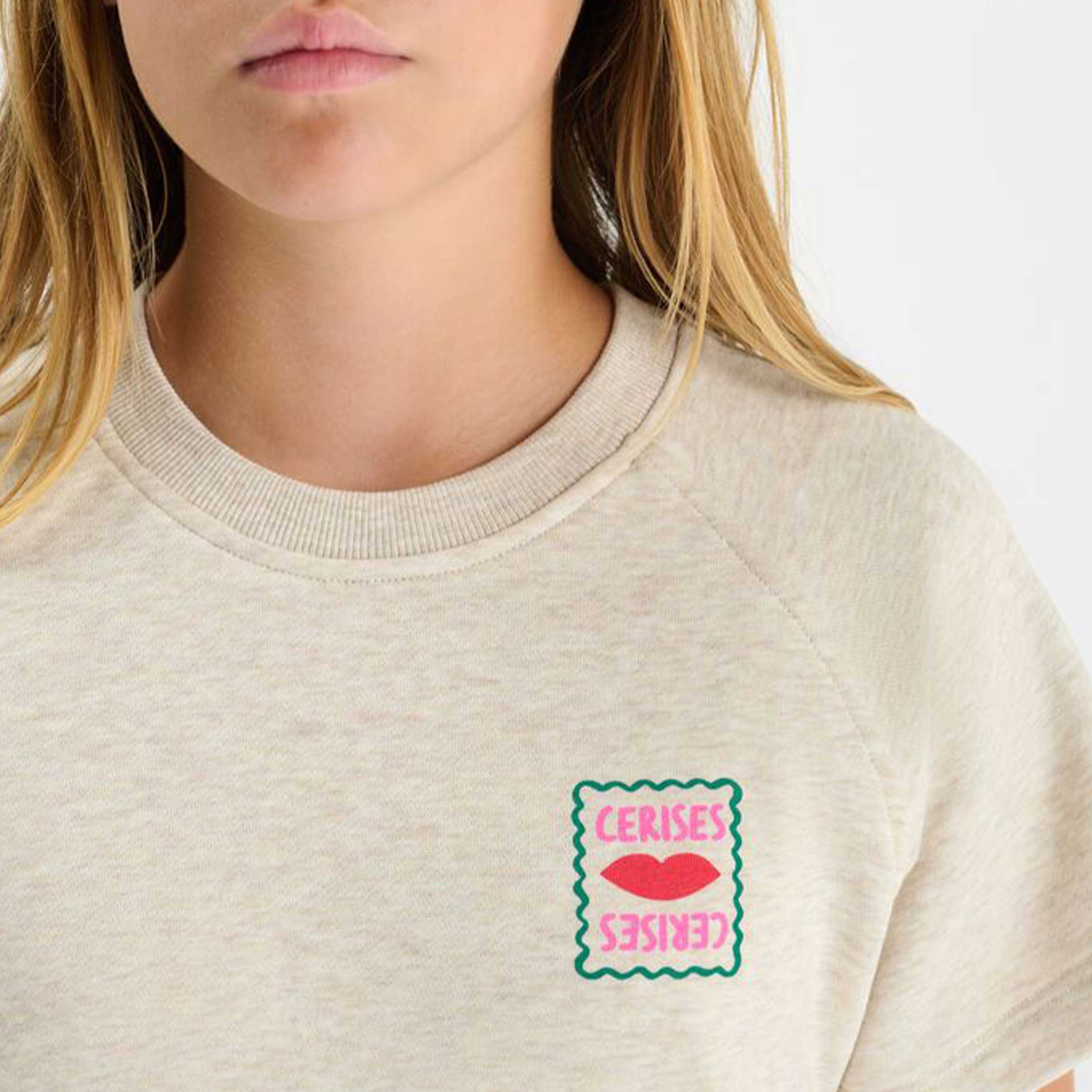 Felpa Grigio Cenere Firmata LE TEMPS DES CERISES