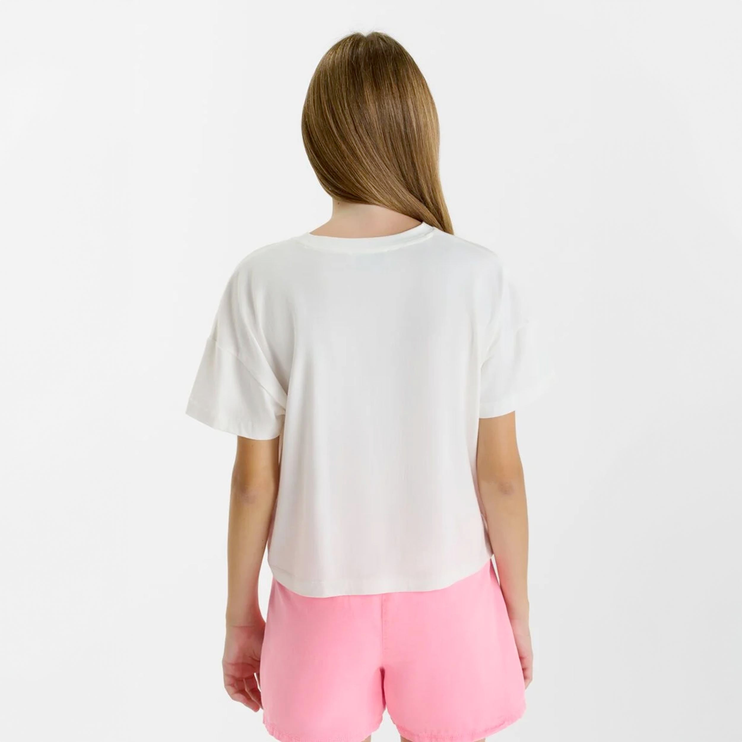 Maglietta Bianca con Stampa Nera Firmata LE TEMPS DES CERISES