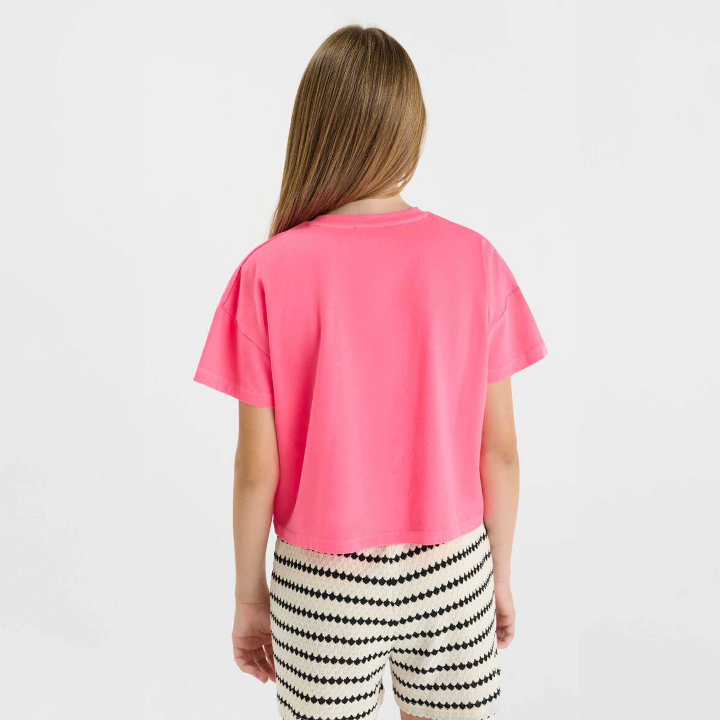 T-shirt Rosa Fluo Emilagi Firmata LE TEMPS DES CERISES