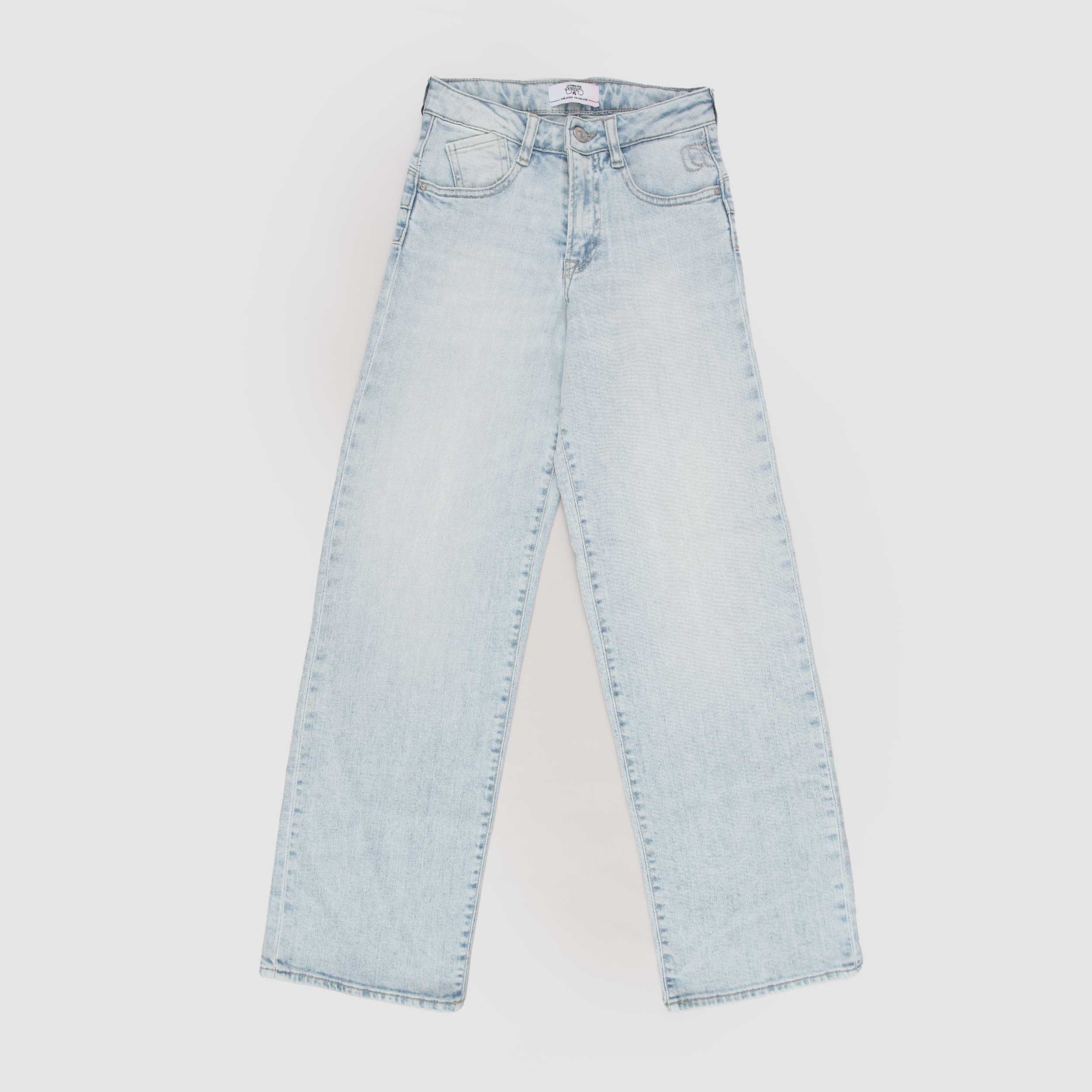 Jeans in Denim Chiaro Firmato LE TEMPS DES CERISES