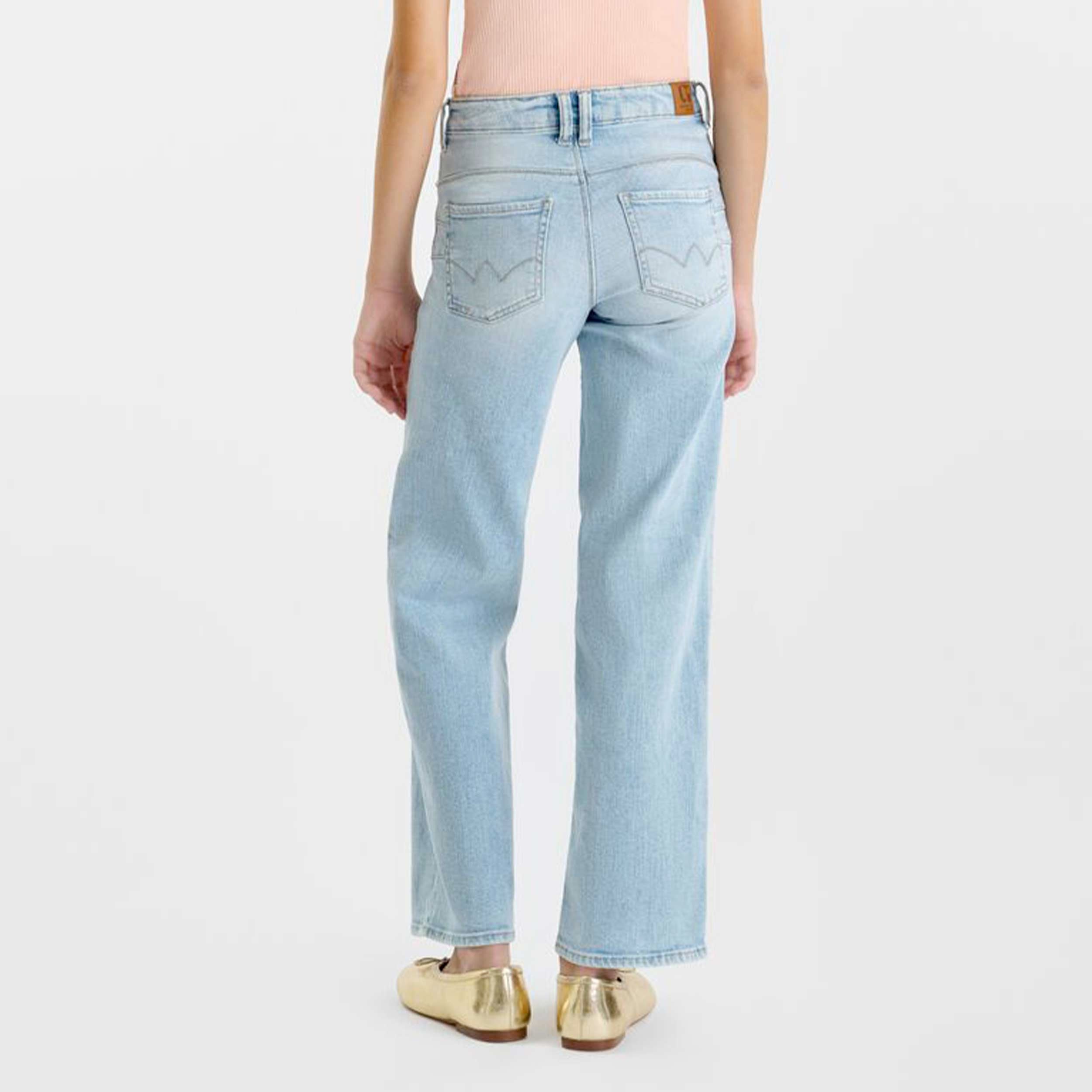 Jeans in Denim Chiaro Firmato LE TEMPS DES CERISES