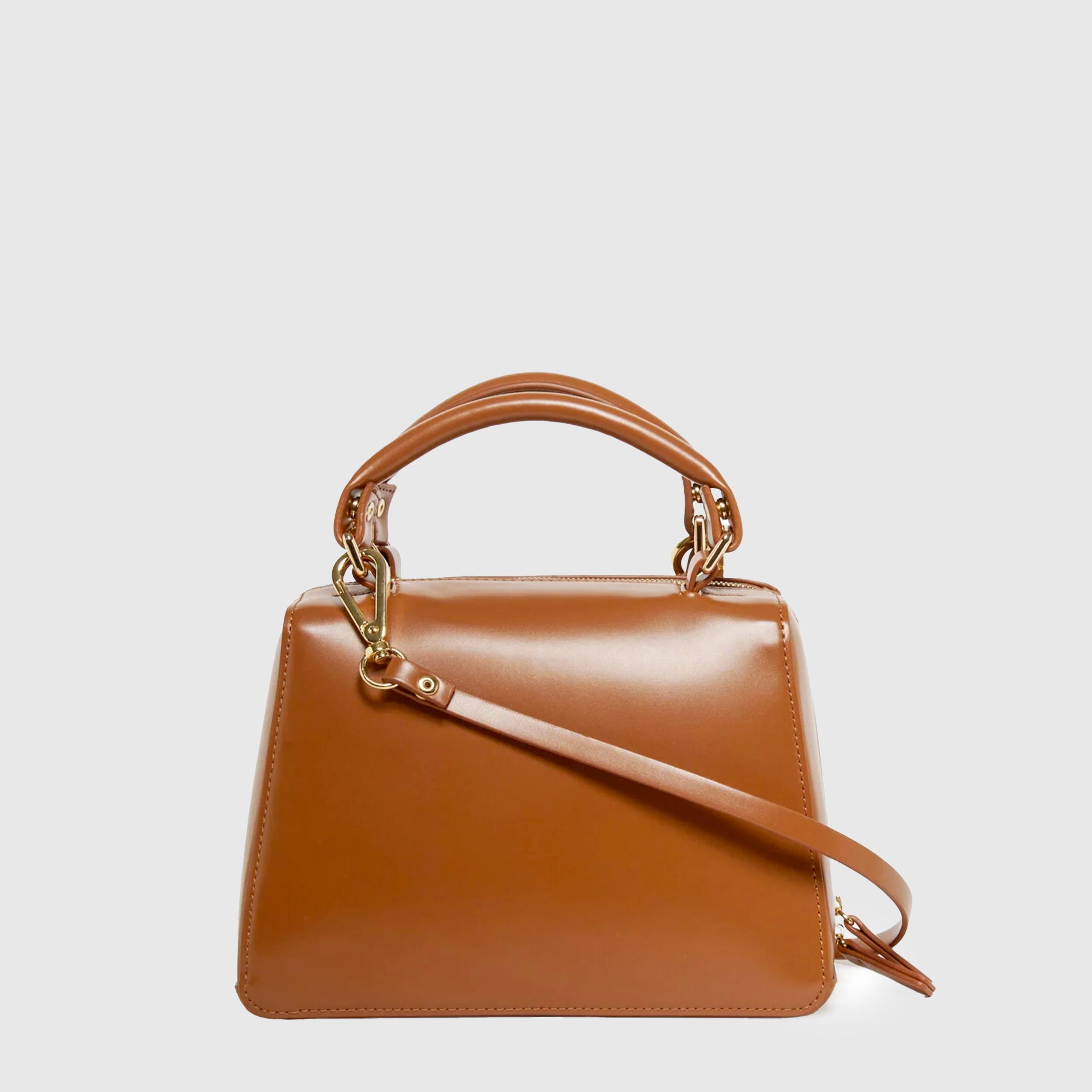 Borsa School Bag Marrone in Tessuto Spalmato Firmata MARNI