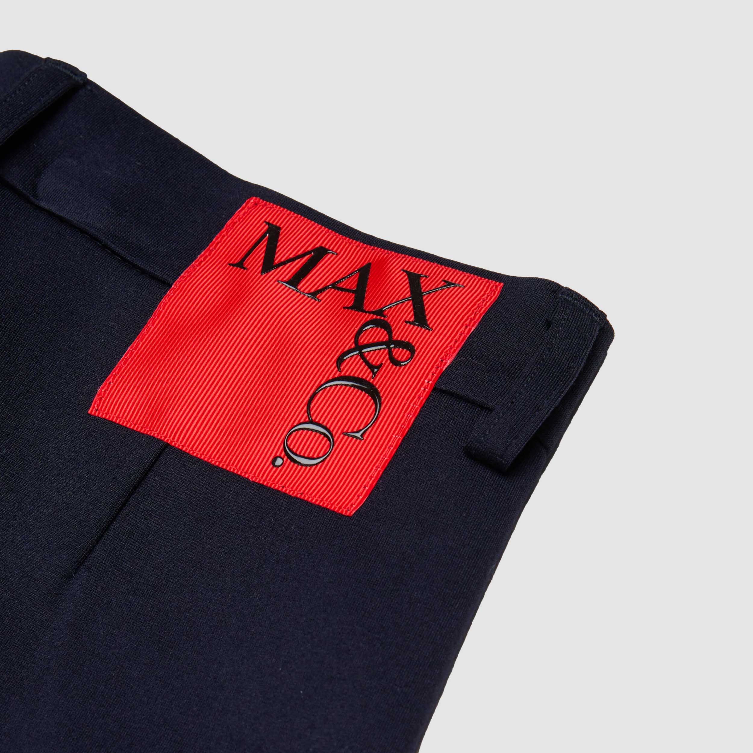 Pantalone Blu Con Logo In Contrasto Rosso firmato MAX AND CO