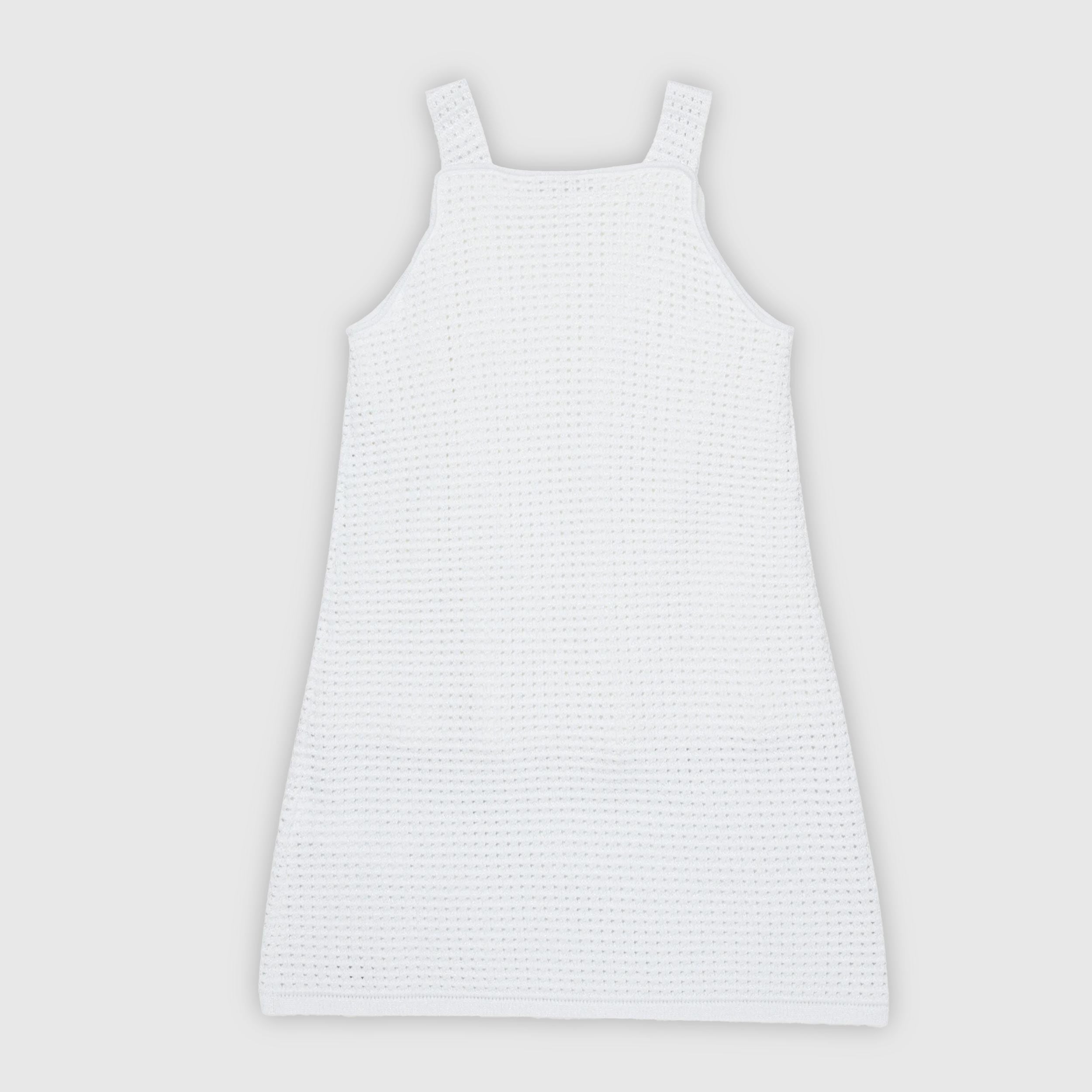 Abito Bianco in Maglia con Logo Firmato MAX AND CO