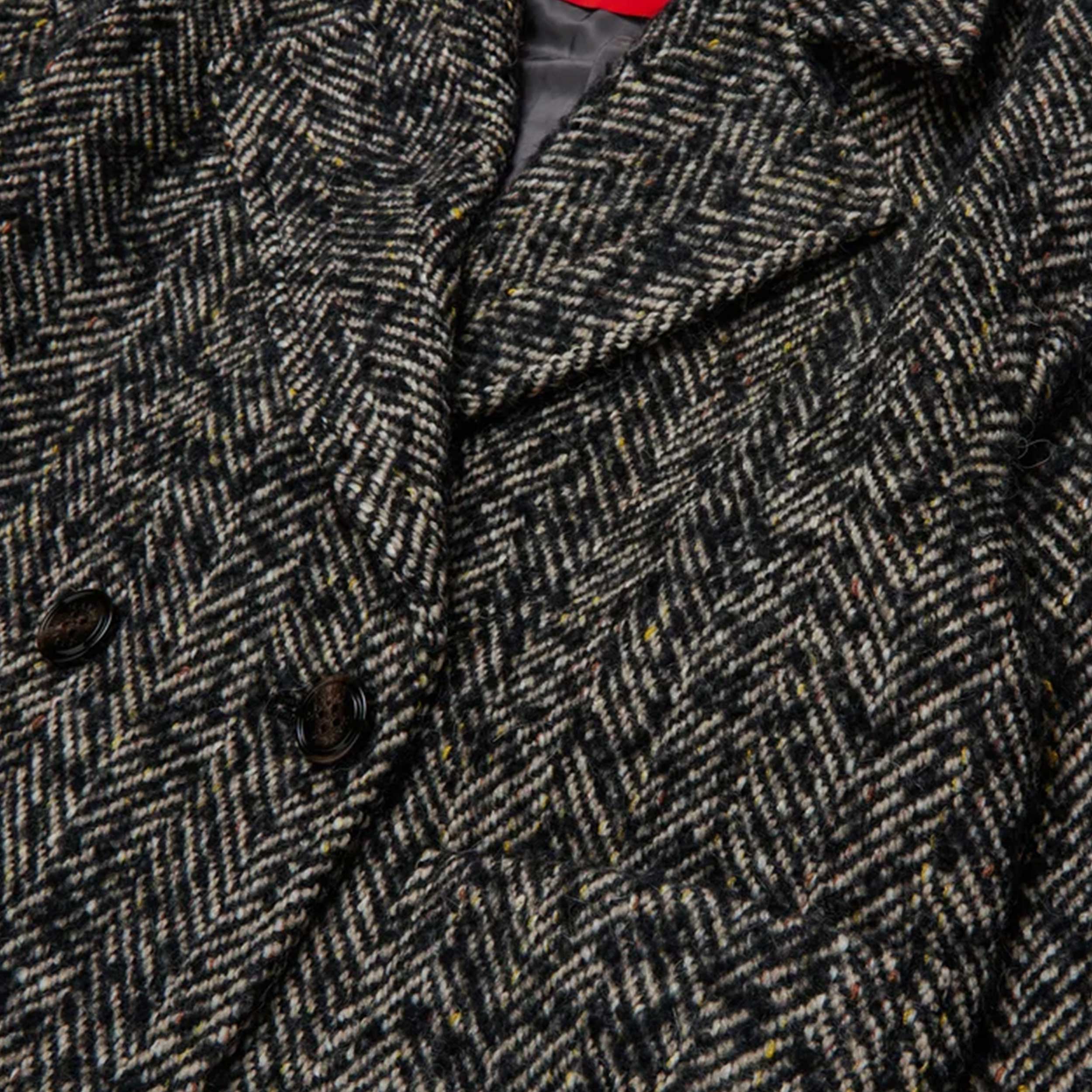 Double-breasted Black and Beige Jacket for Girl by MAX AND CO