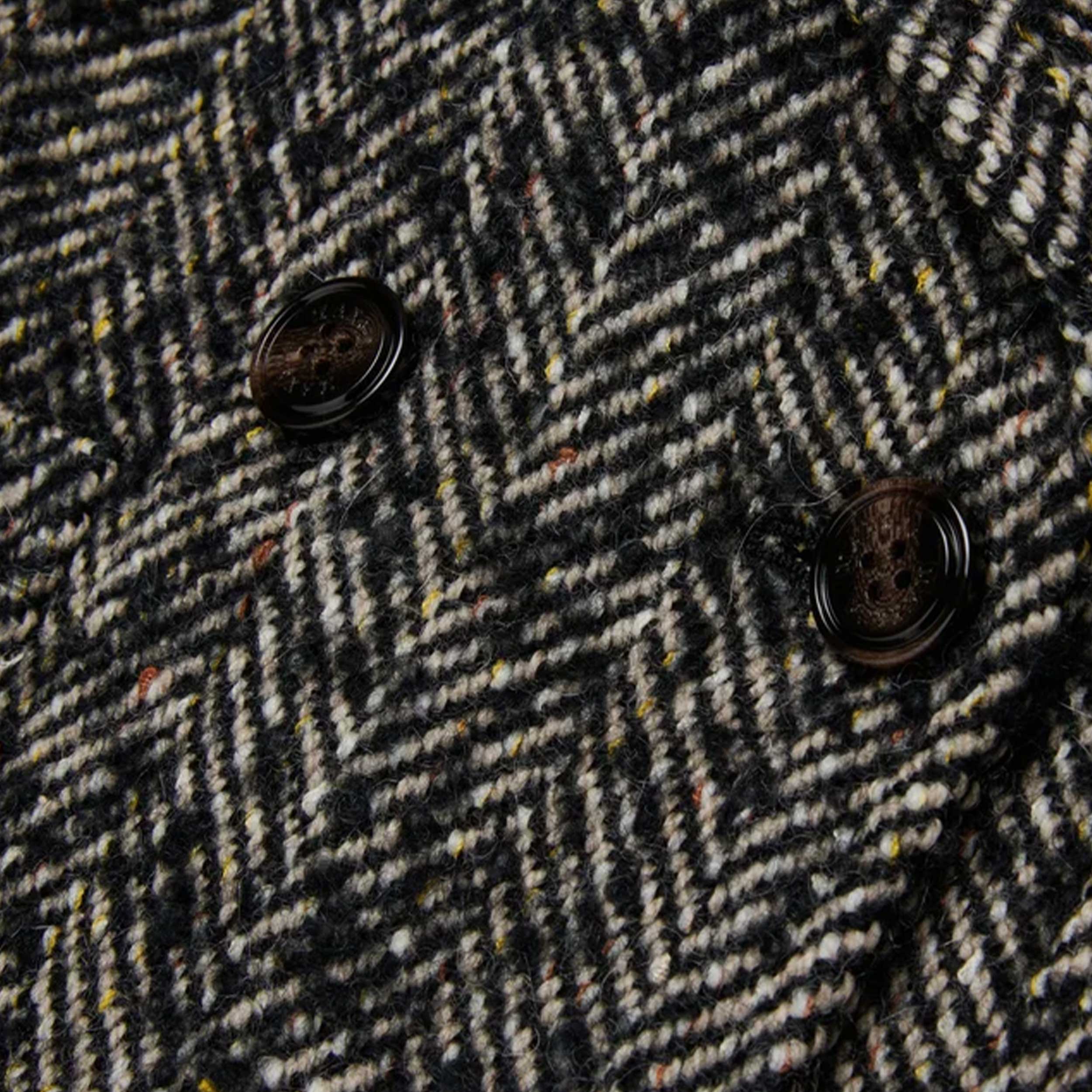 Double-breasted Black and Beige Jacket for Girl by MAX AND CO