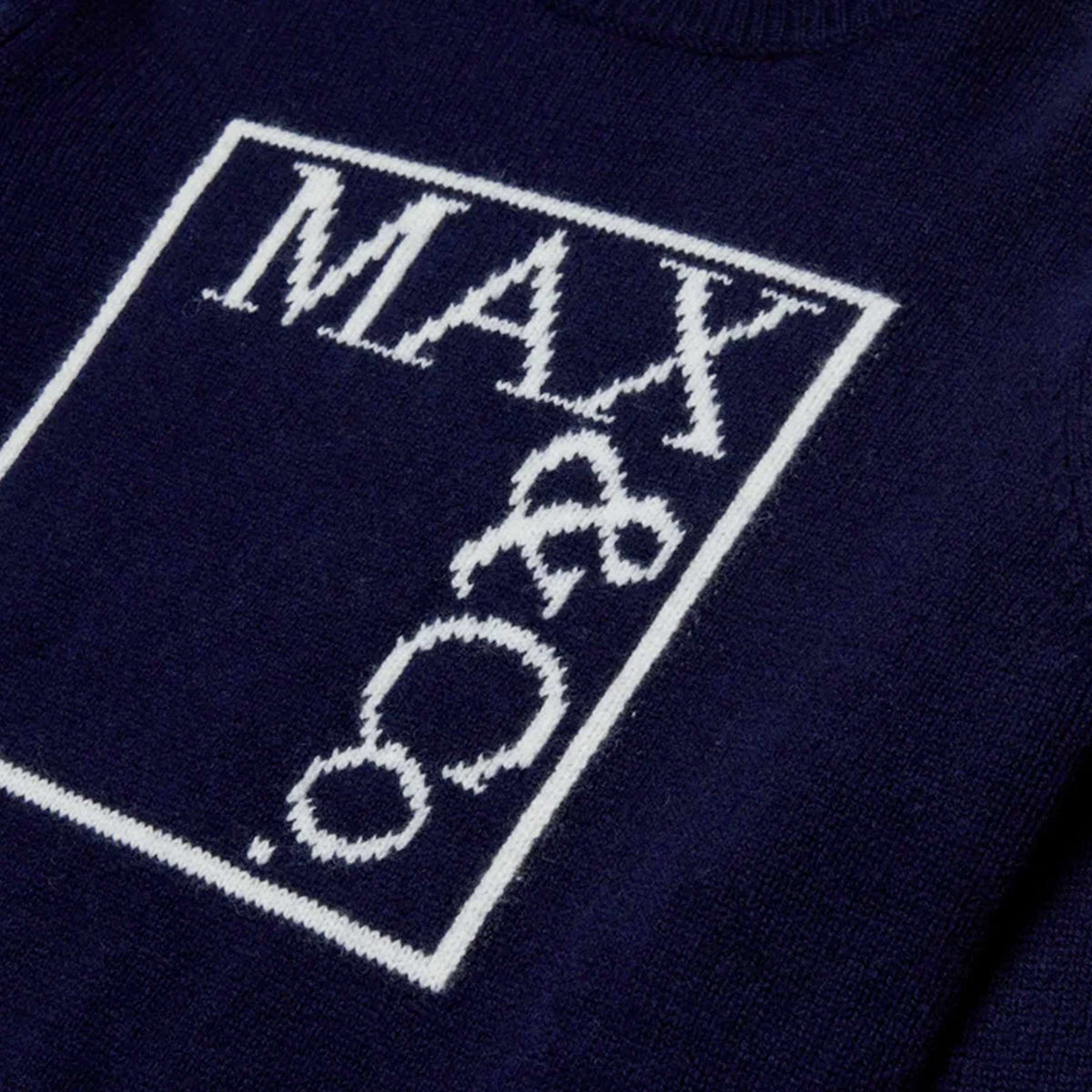 Blue Embroidered Logo T-Shirt for Girl by MAX AND CO