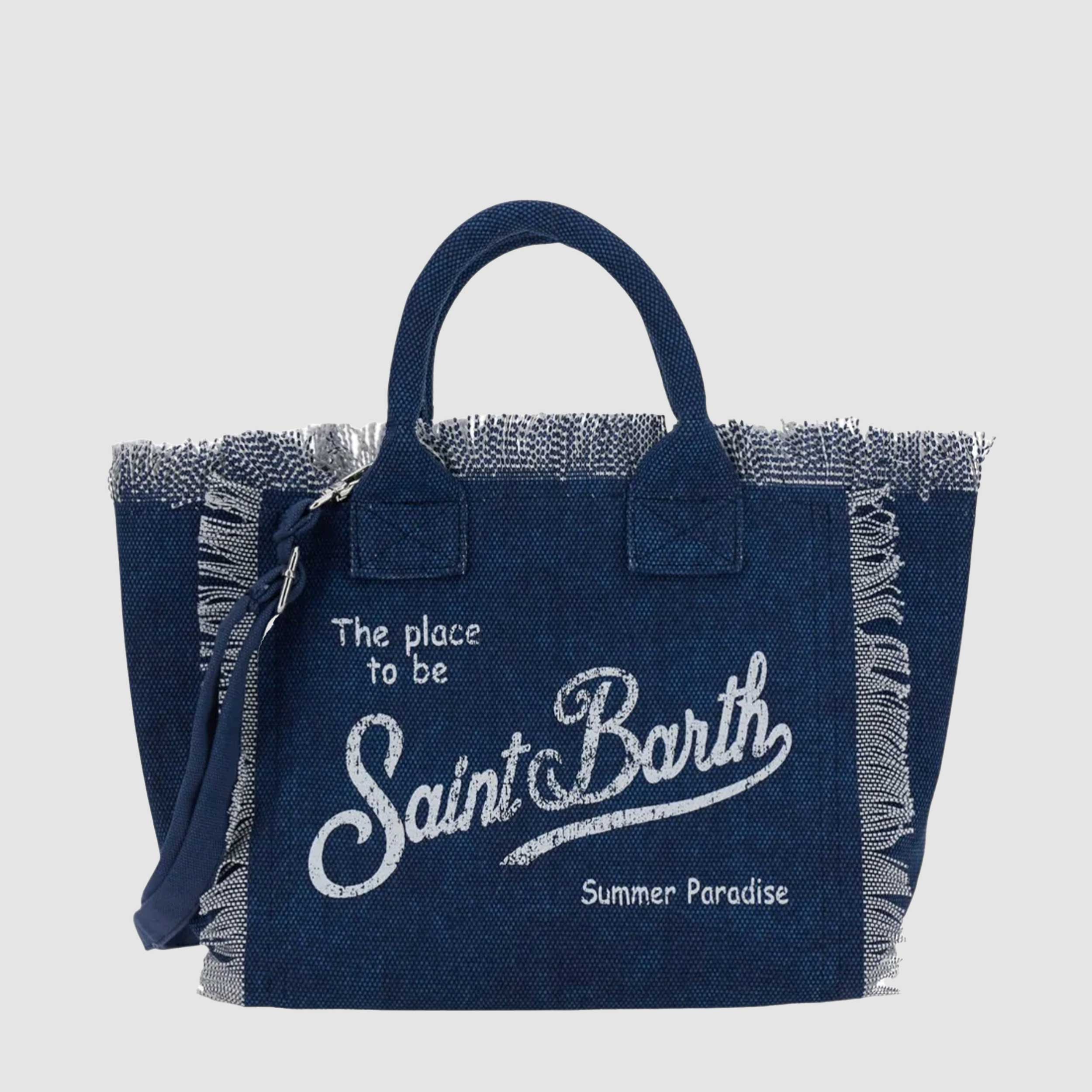 Borsa Indaco Tote Vanity in Canvas Firmata MC2 SAINT BARTH