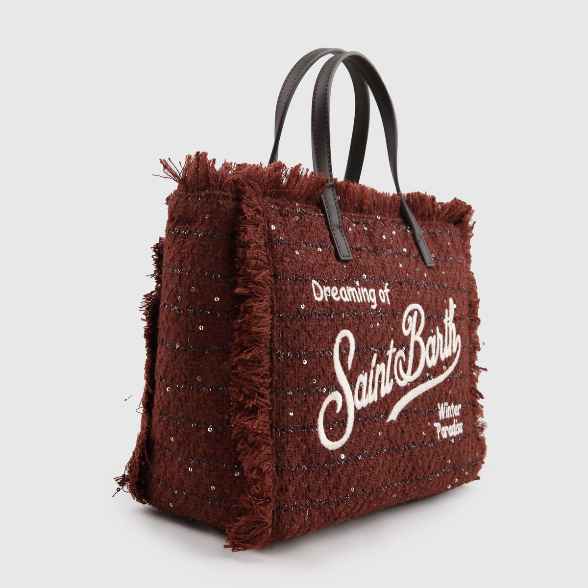 Bordeaux Colette Mini Tweed Sequins Bag for Girls MC2 SAINT BARTH