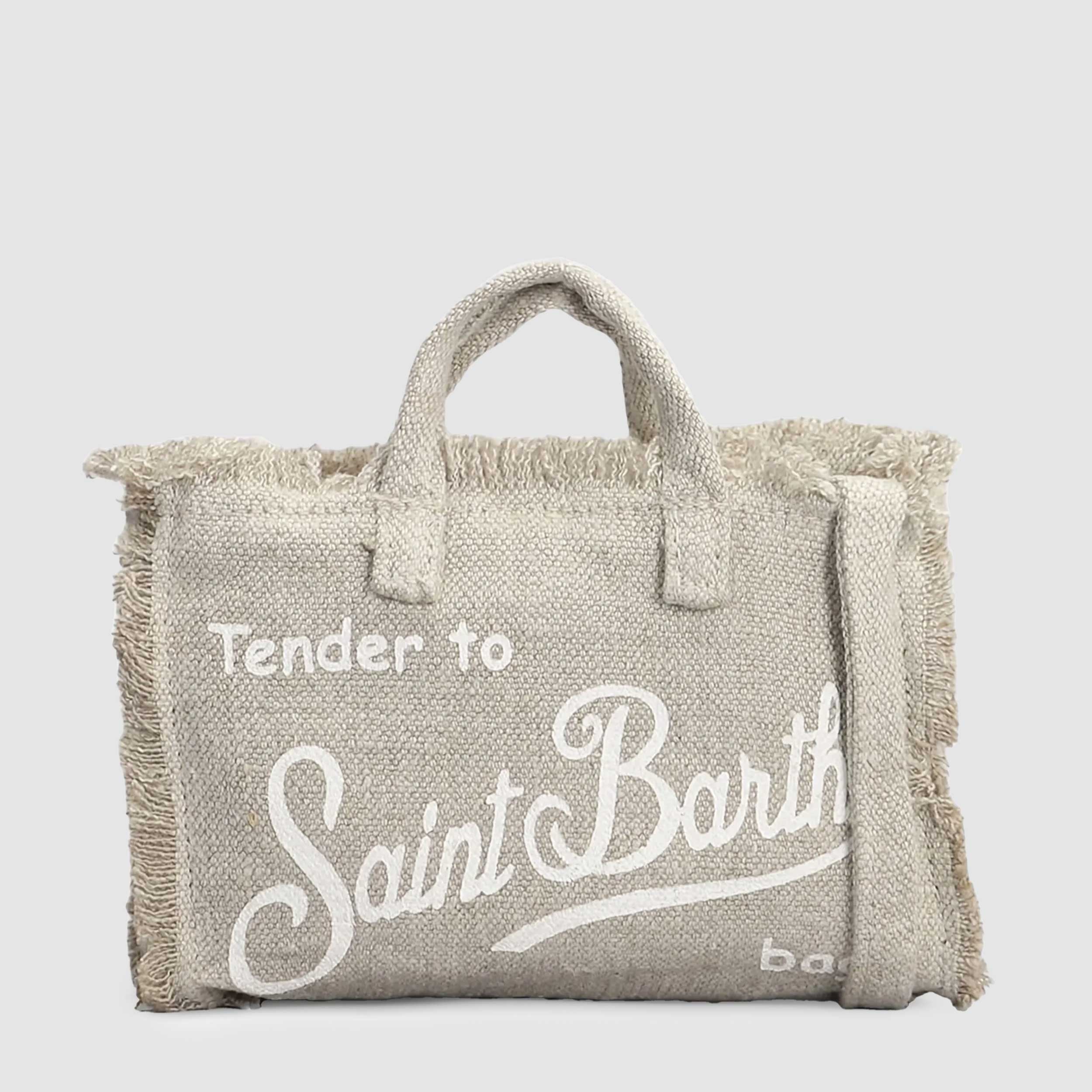 Borsa Tote Beige Chiaro Firmata MC2 SAINT BARTH