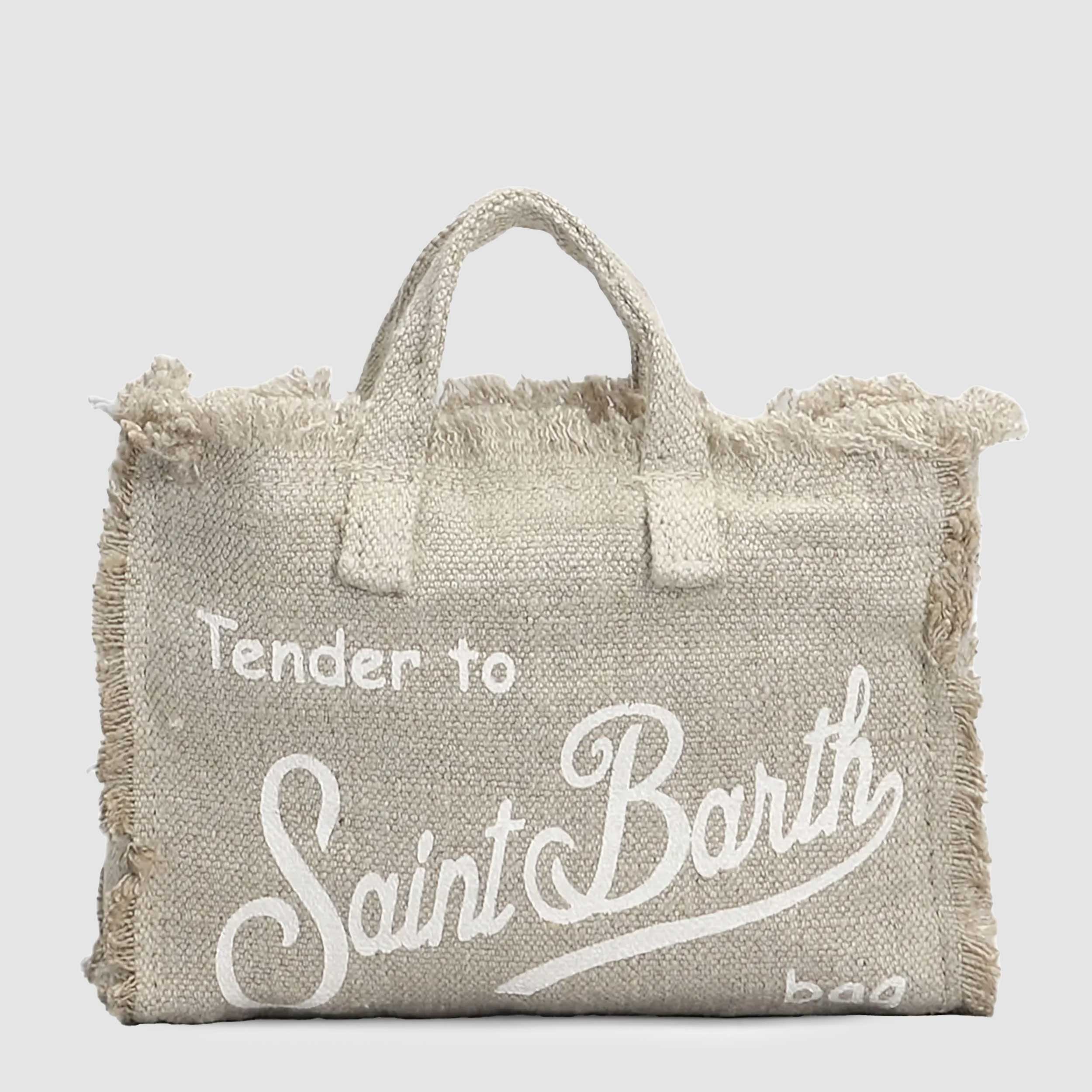 Borsa Tote Beige Chiaro Firmata MC2 SAINT BARTH