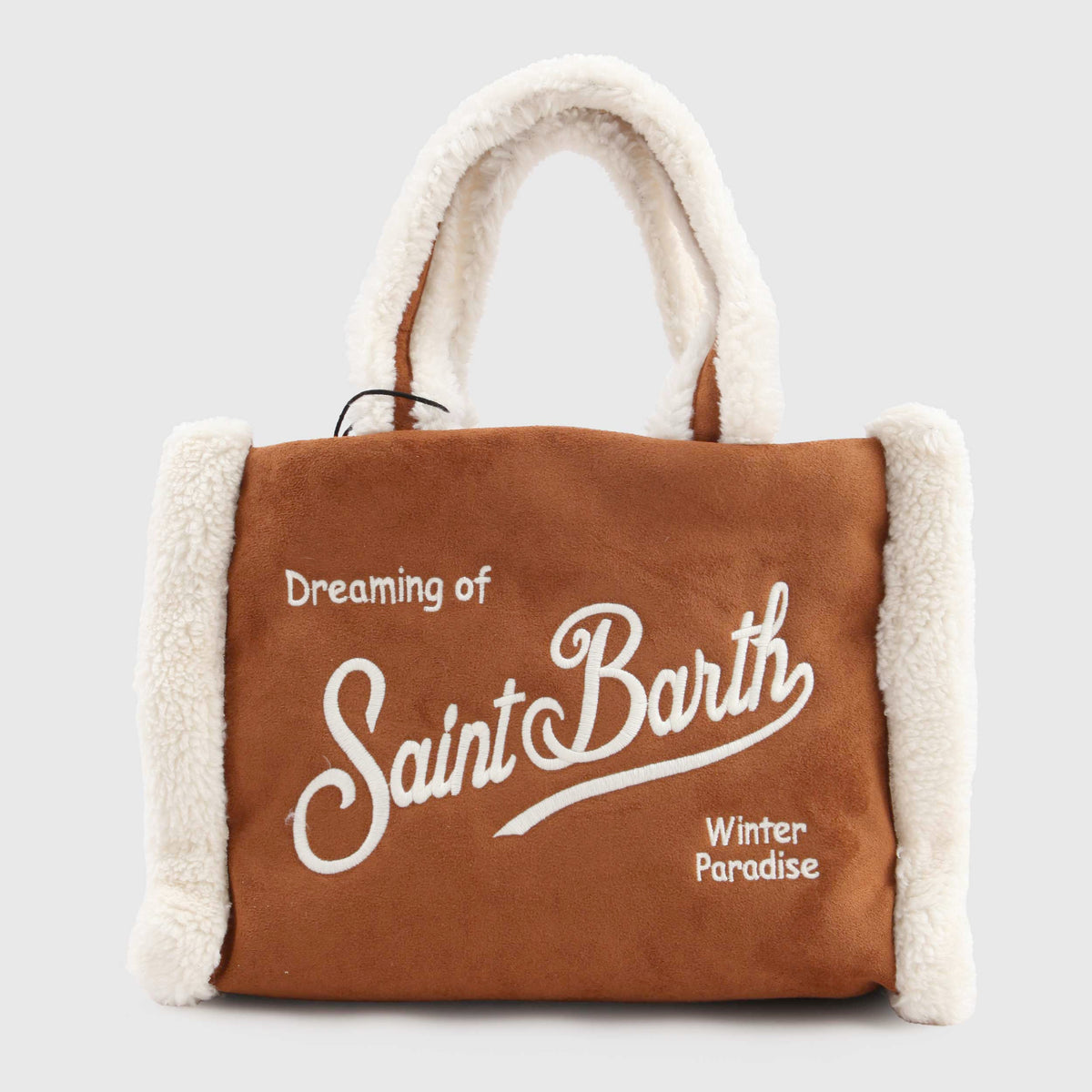 Colette Shearling Bag White and Brown for Girl MC2 SAINT BARTH