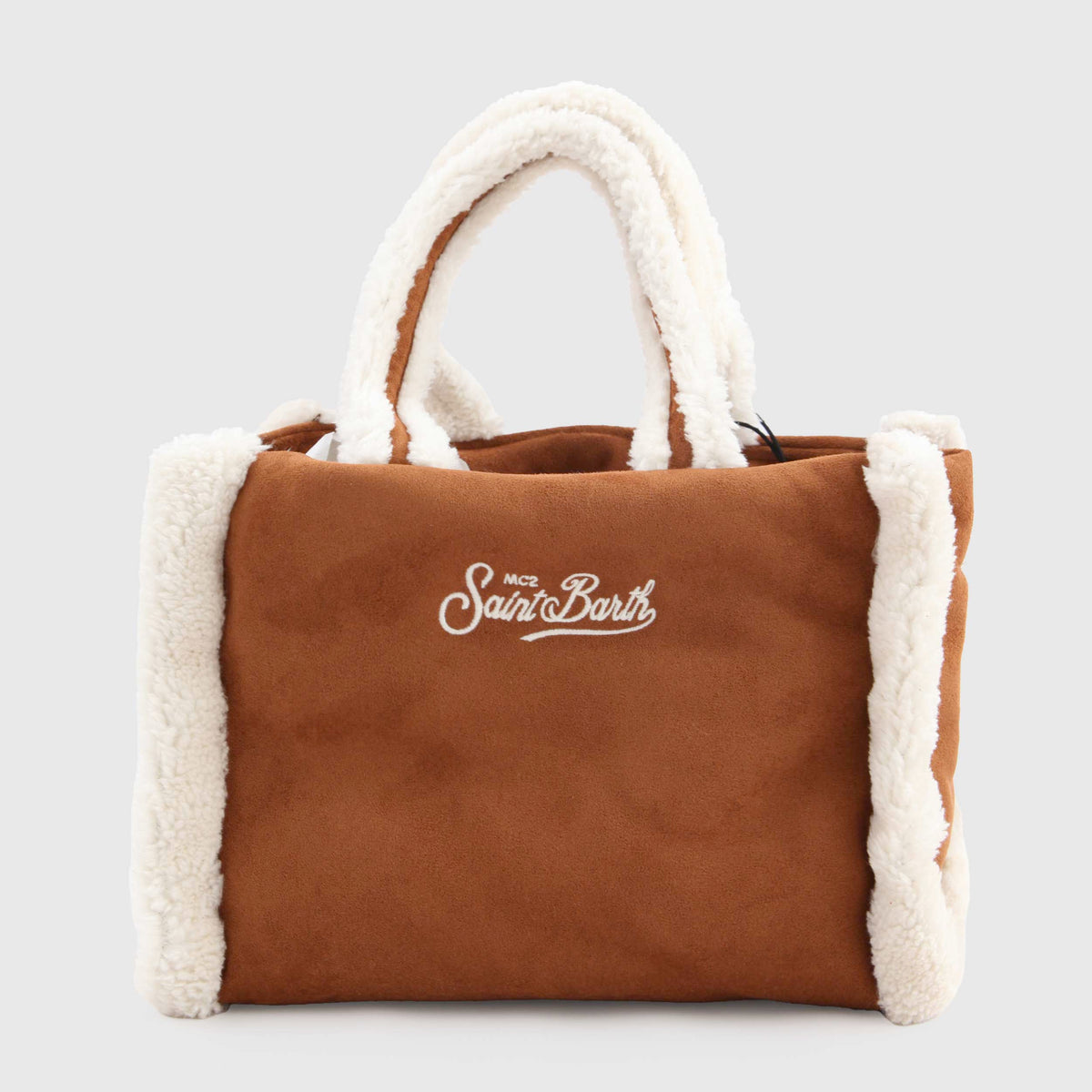 Colette Shearling Bag White and Brown for Girl MC2 SAINT BARTH