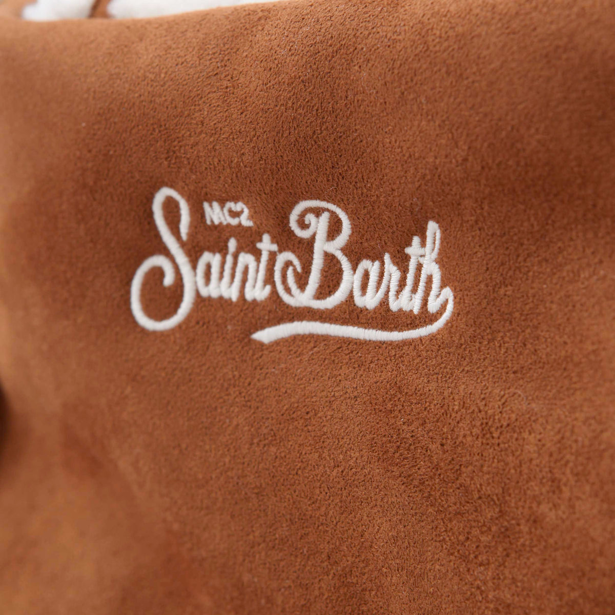 Colette Shearling Bag White and Brown for Girl MC2 SAINT BARTH