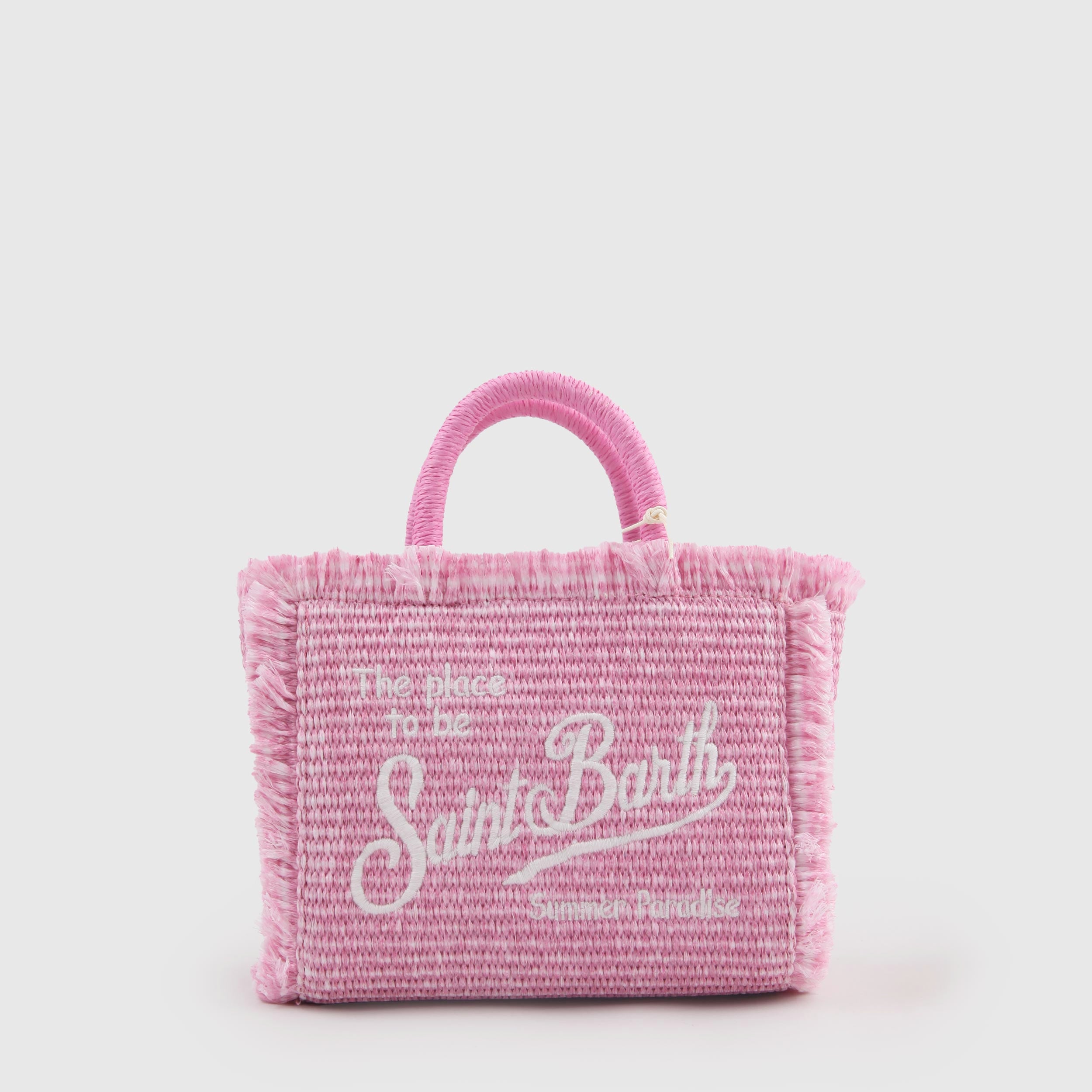 Borsa Mini Vanity Straw Rosa By MC2 SAINT BARTH