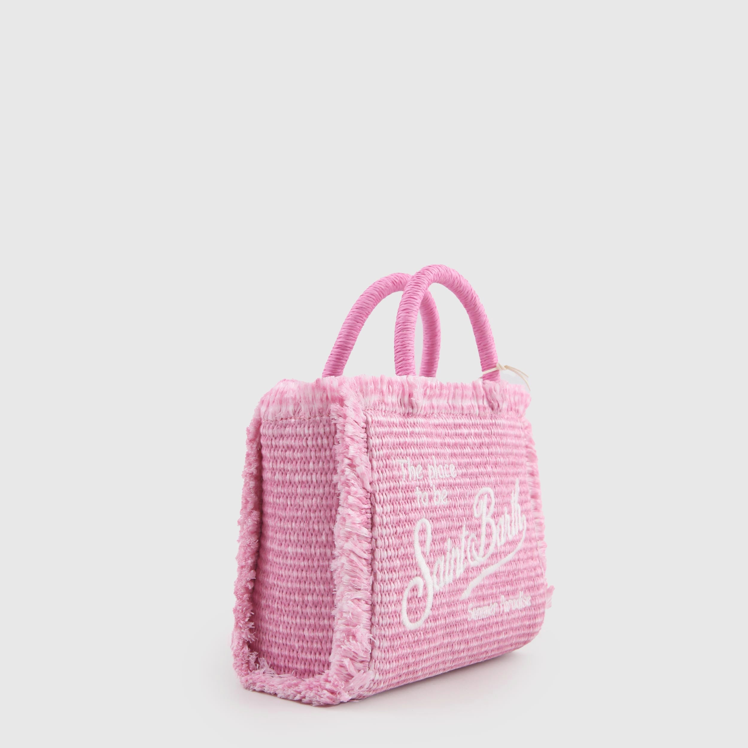 Borsa Mini Vanity Straw Rosa By MC2 SAINT BARTH
