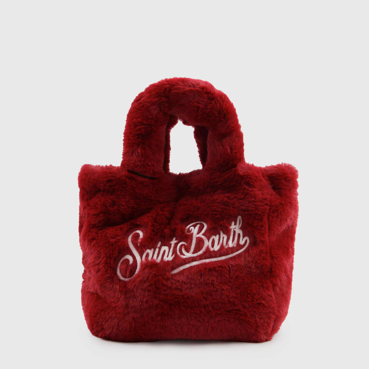 Borsa Rossa Vanity Mini Soft Fur per Ragazza MC2 SAINT BARTH