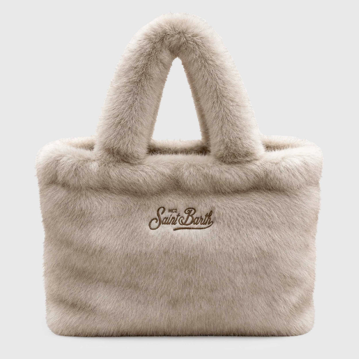 Colette Soft Fur Beige Bag for Girl MC2 SAINT BARTH