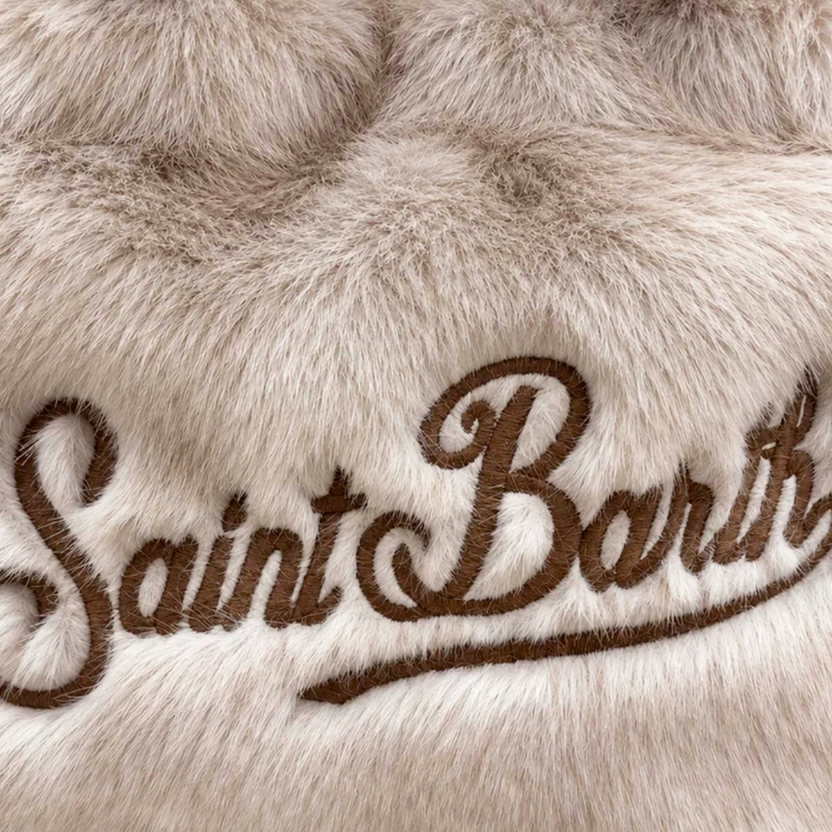 Colette Soft Fur Beige Bag for Girl MC2 SAINT BARTH