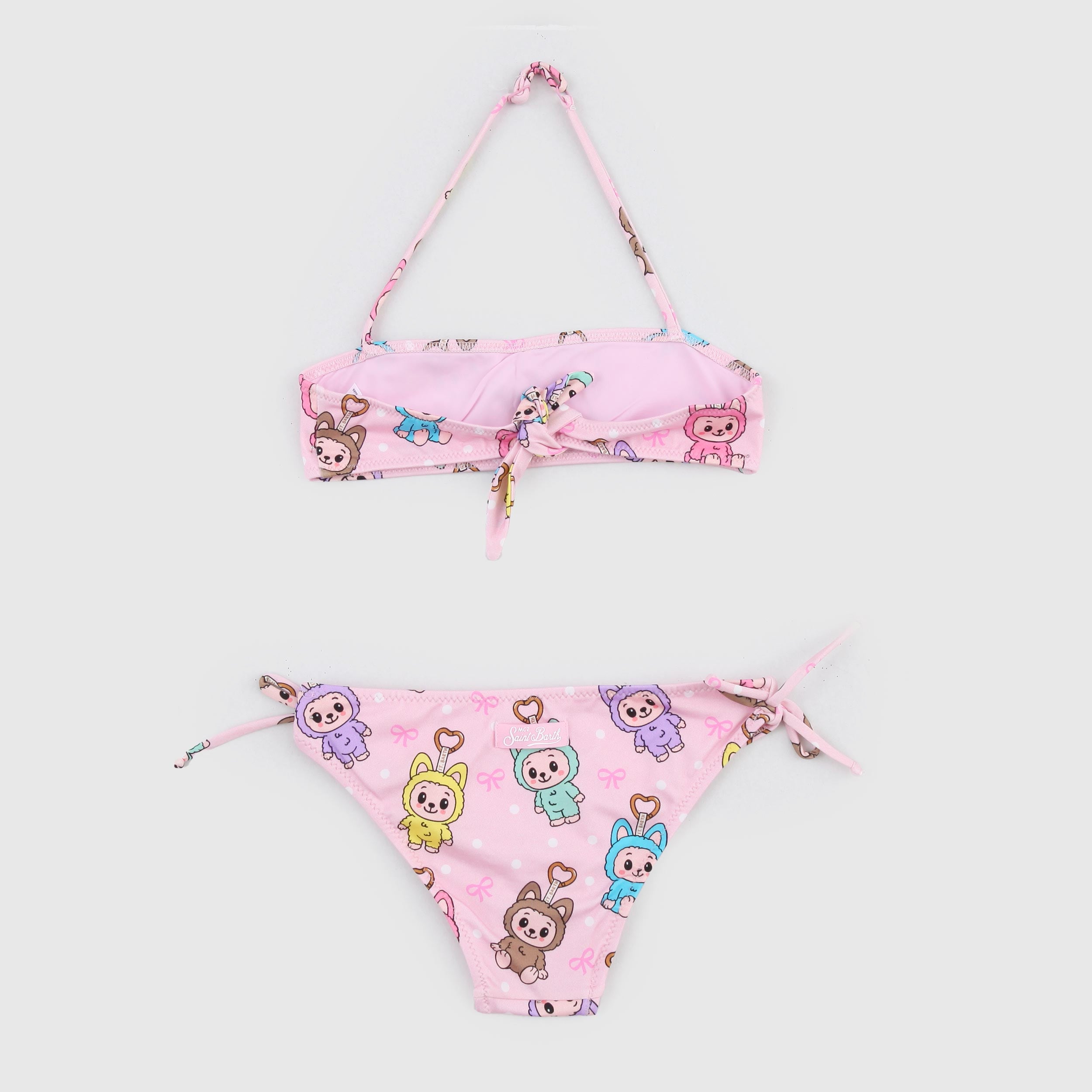 Costume Rosa con Stampa Colorata Firmato MC2 SAINT BARTH