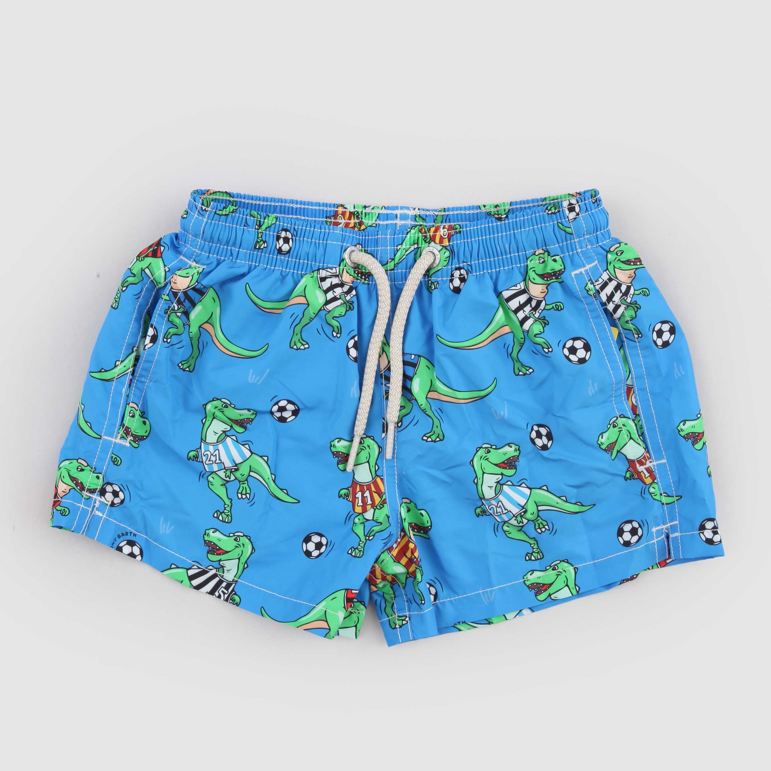 Light Blue Swimsuit with MC2 SAINT BARTH Signature Crocodile