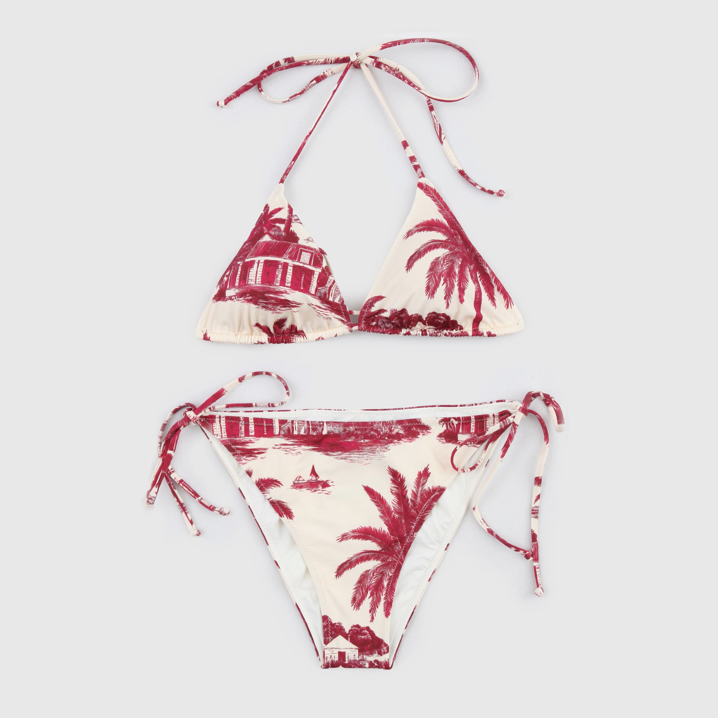 Costume Beige e Bordeaux Firmato MC2 SAINT BARTH