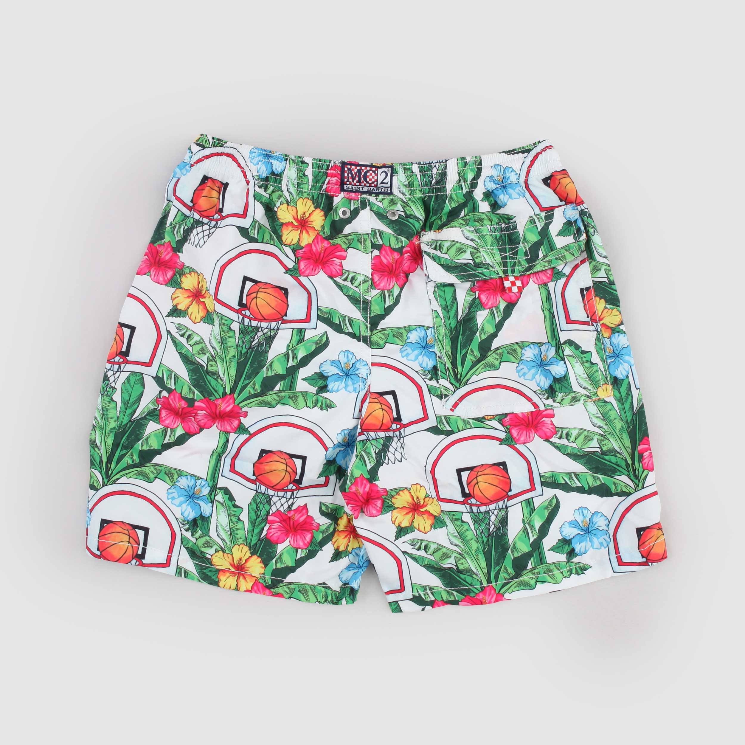 Swimsuit with Colorful Fantasy Print by MC2 SAINT BARTH
