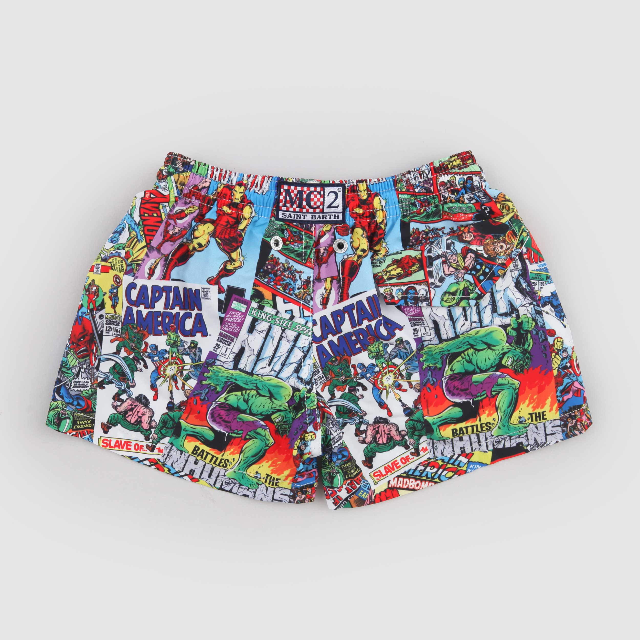 Marvel Print Swimsuit Signed MC2 SAINT BARTH