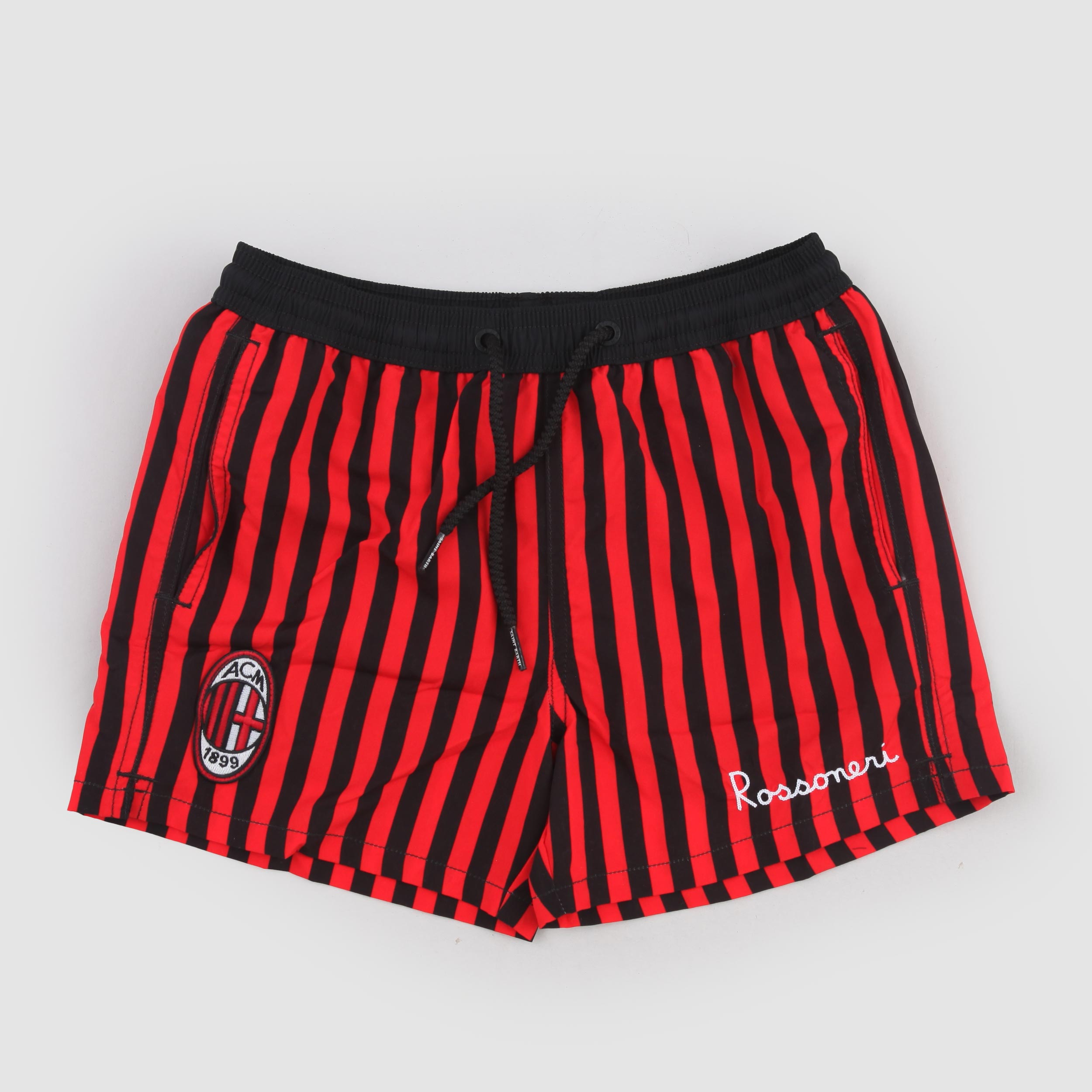 Black and Red Striped Swimsuit By MC2 SAINT BARTH